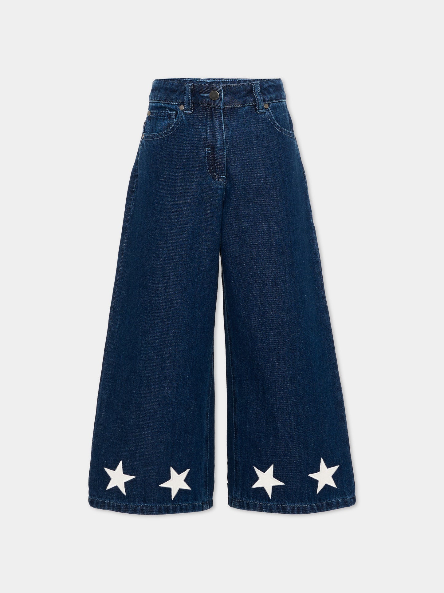 Jeans denim per bambina con stelle,Stella Mccartney Kids,TZ6B20 Z0746 665