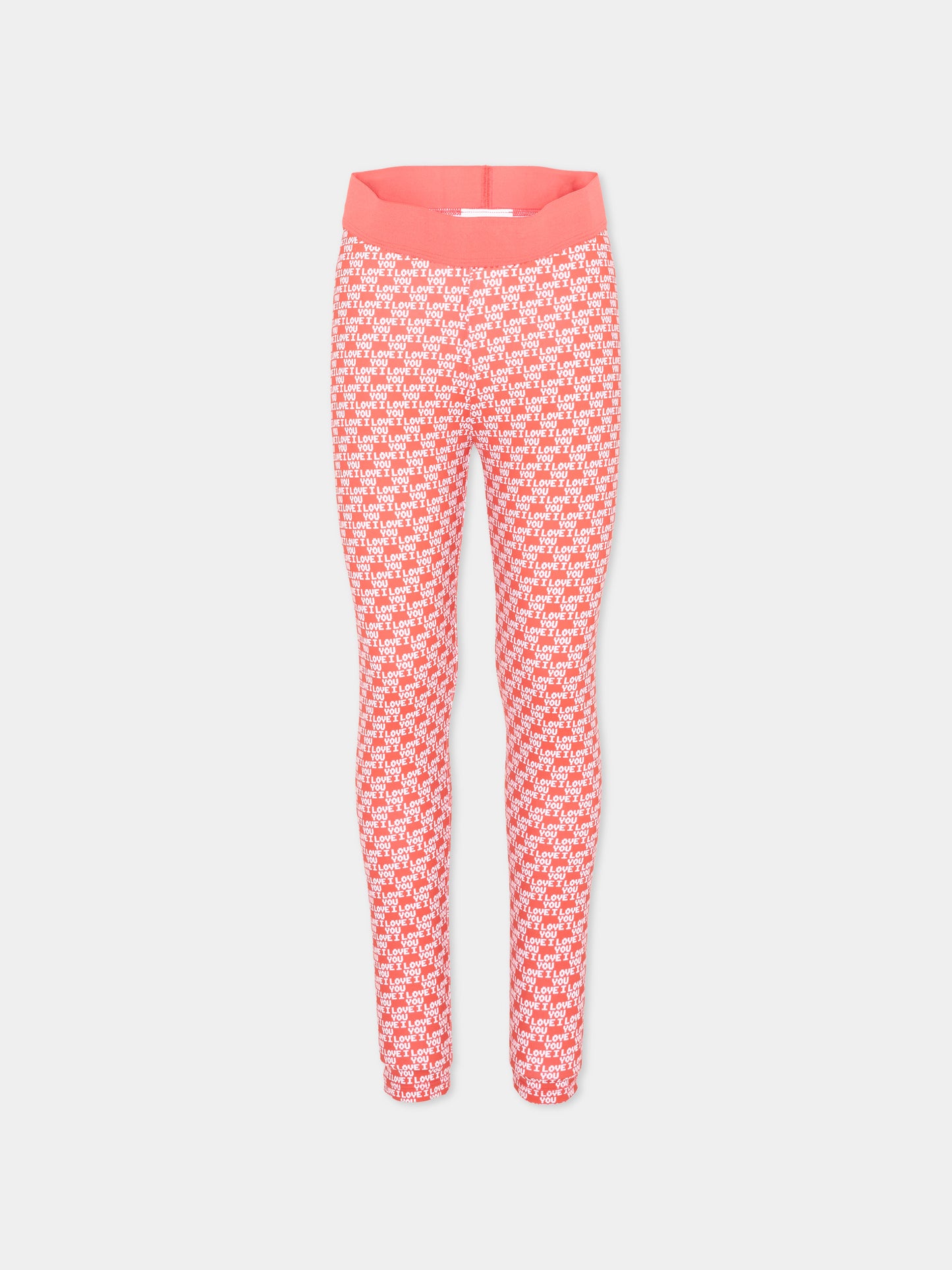 Leggings rosso per bambina con stampa,Stella Mccartney Kids,TZ6B50 Z3907 423BC