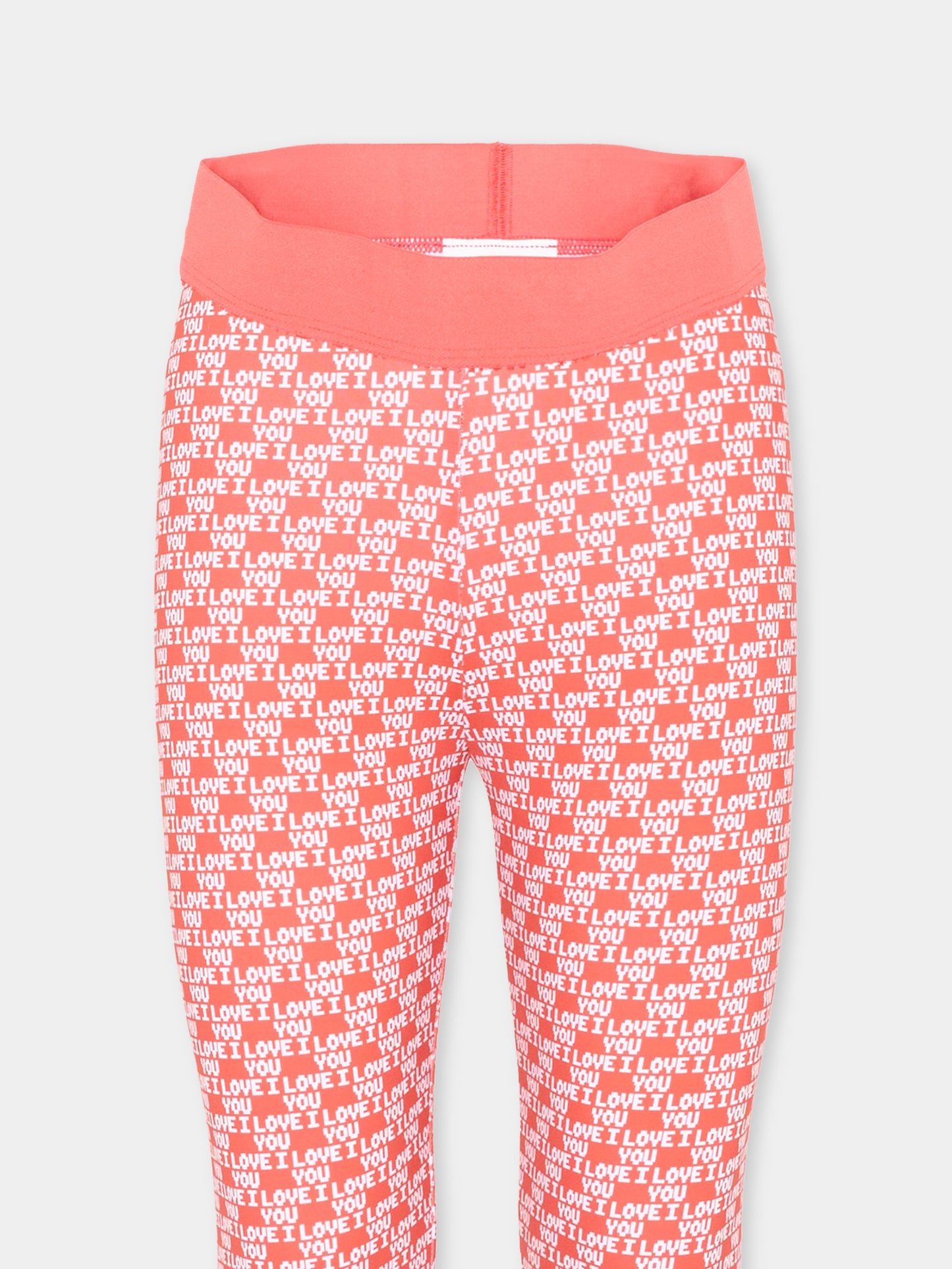 Leggings rosso per bambina con stampa,Stella Mccartney Kids,TZ6B50 Z3907 423BC