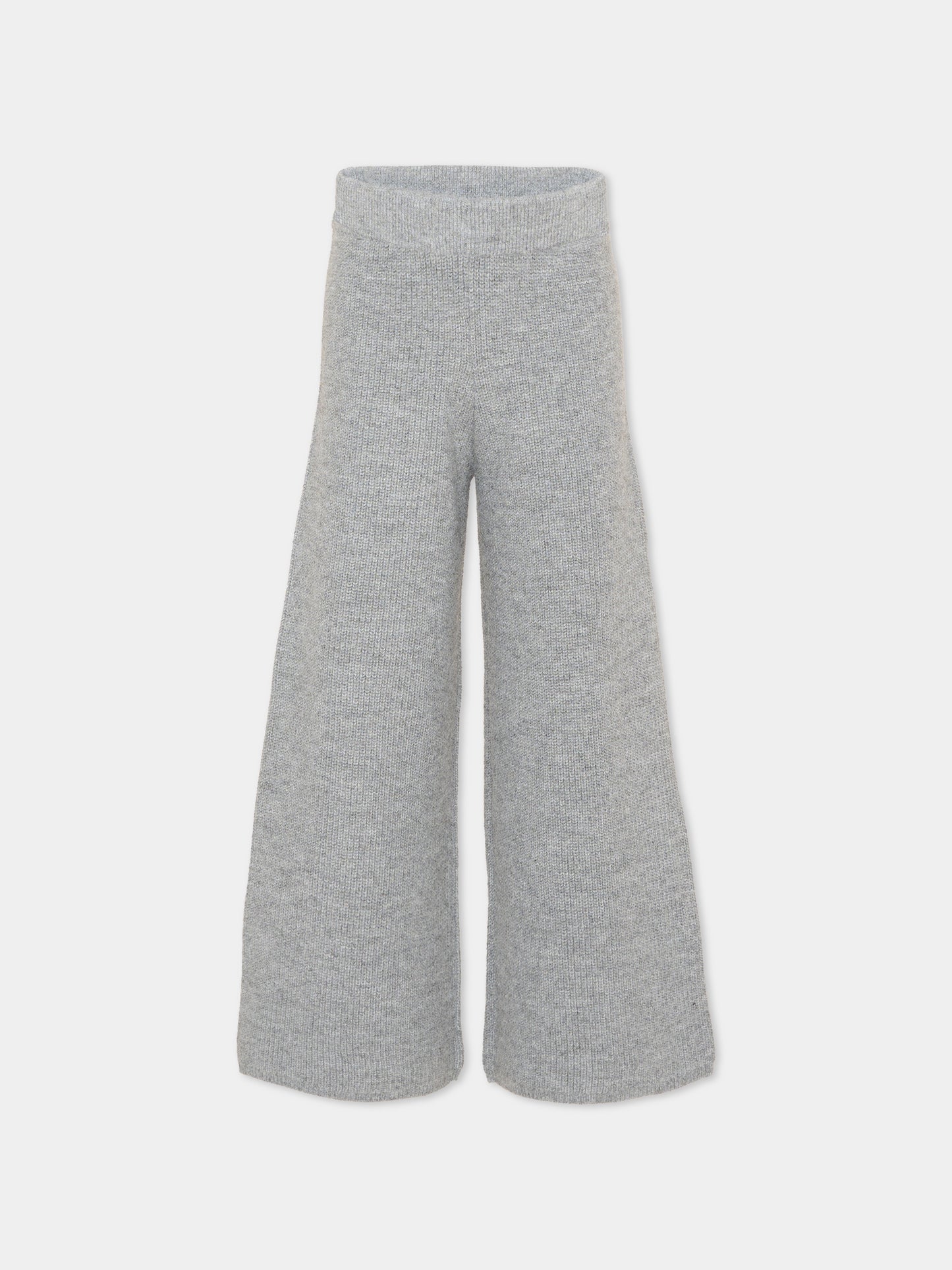 Pantalone grigio per bambina in maglia,Stella Mccartney Kids,TZ6C90 Z3898 807