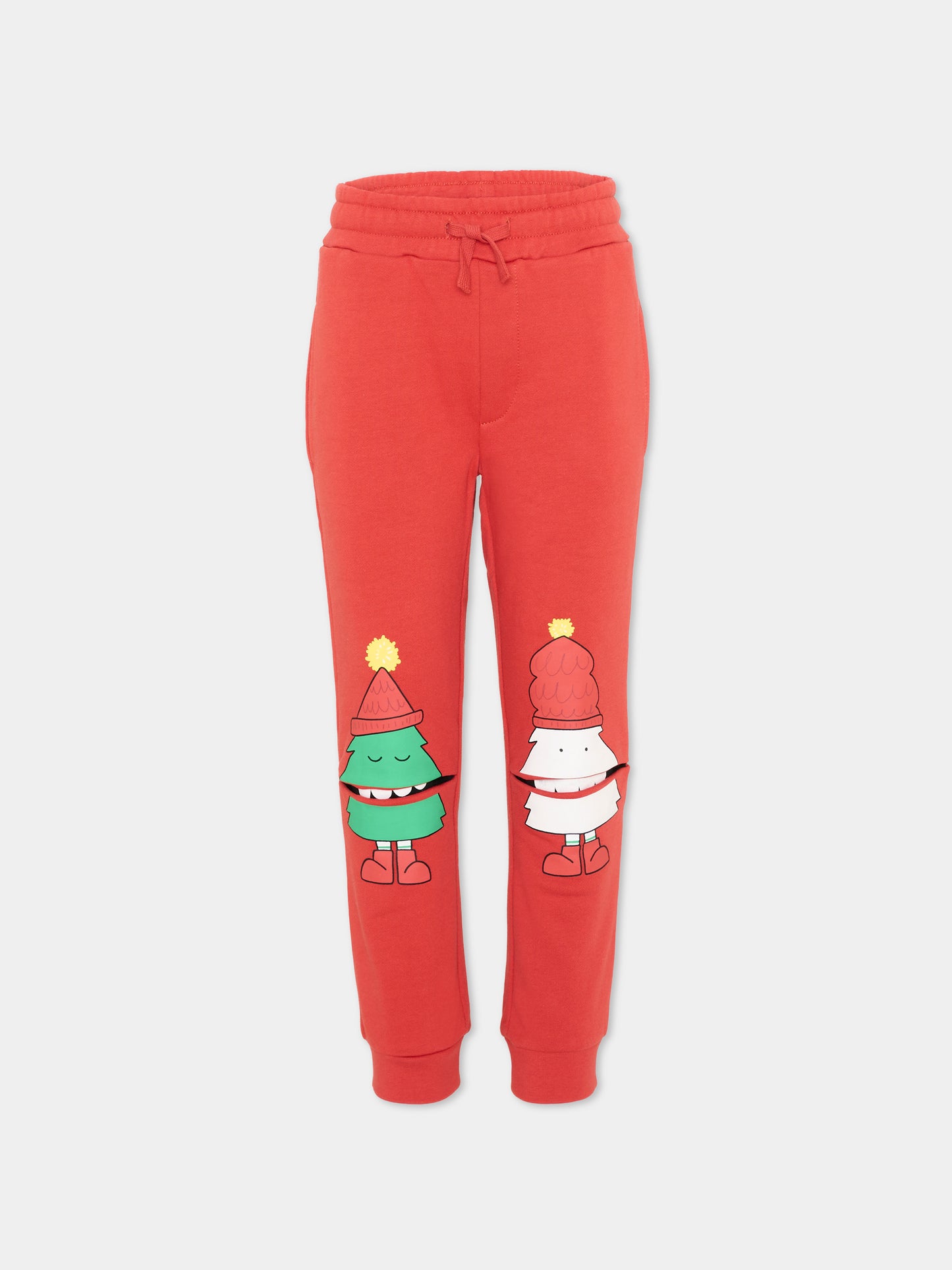 Pantalone rosso per bambino con stampa,Stella Mccartney Kids,TZ6L50 Z3059 421