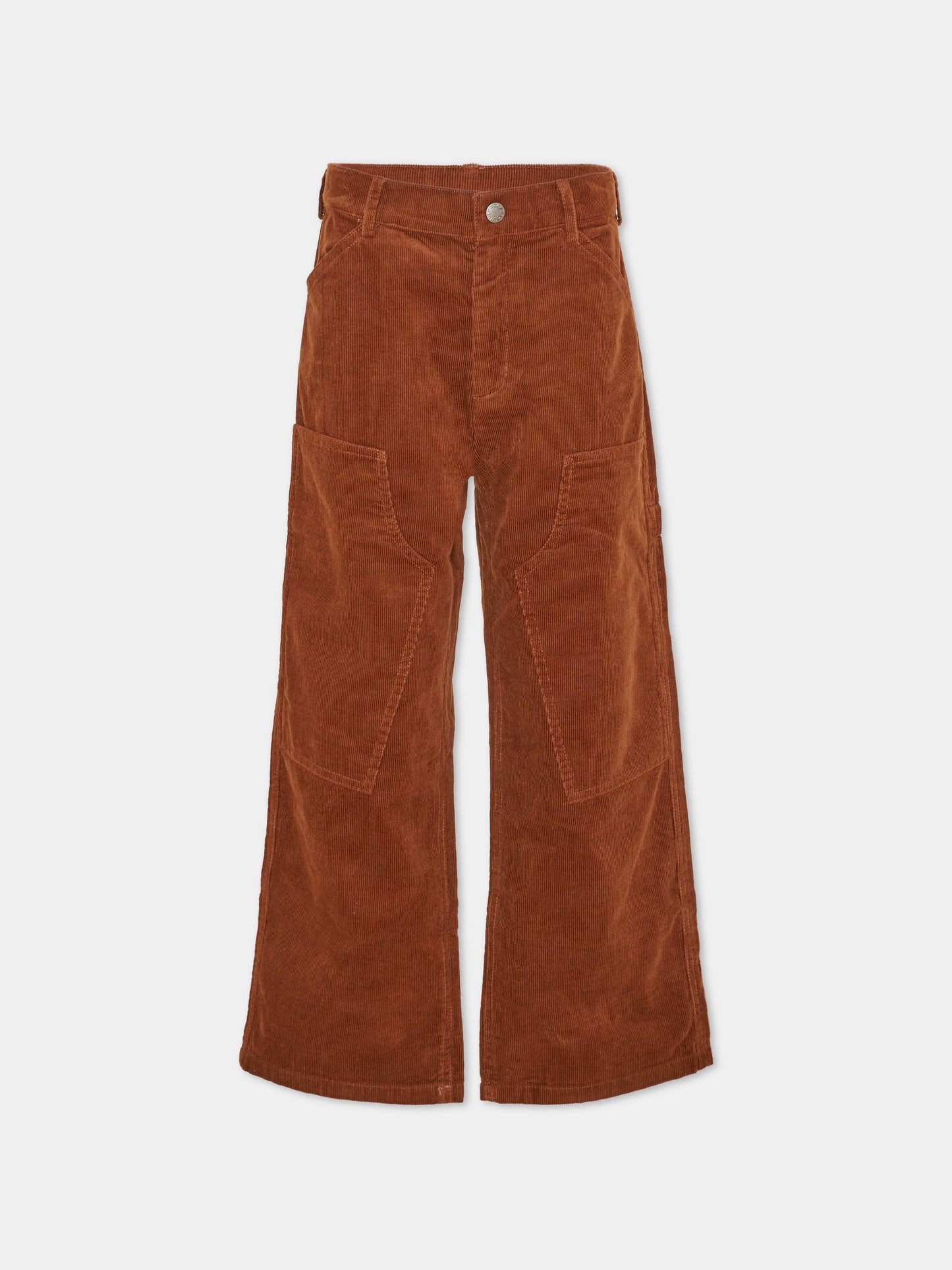 Pantalone marrone per bambino in velluto,Stella Mccartney Kids,TZ6L90 Z0523 307