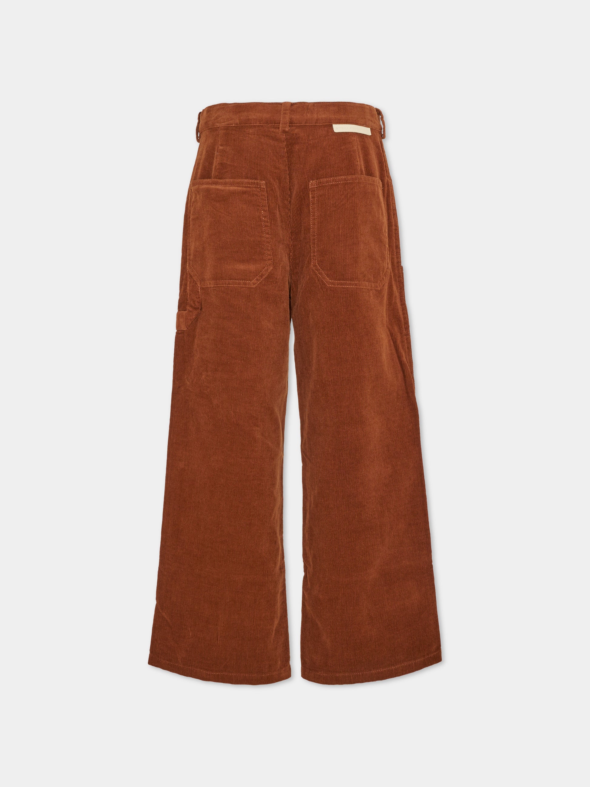 Pantalone marrone per bambino in velluto,Stella Mccartney Kids,TZ6L90 Z0523 307