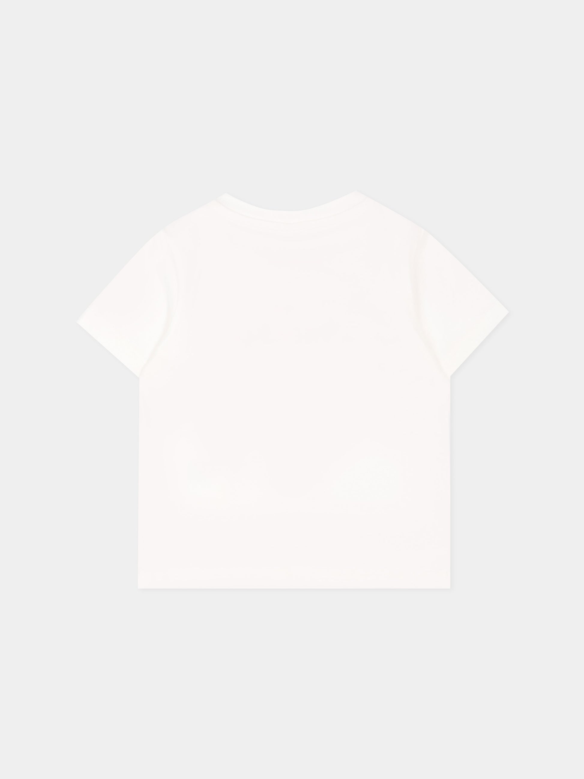 T-shirt avorio per neonata con logo,Stella Mccartney Kids,TZ8031 Z3772 101