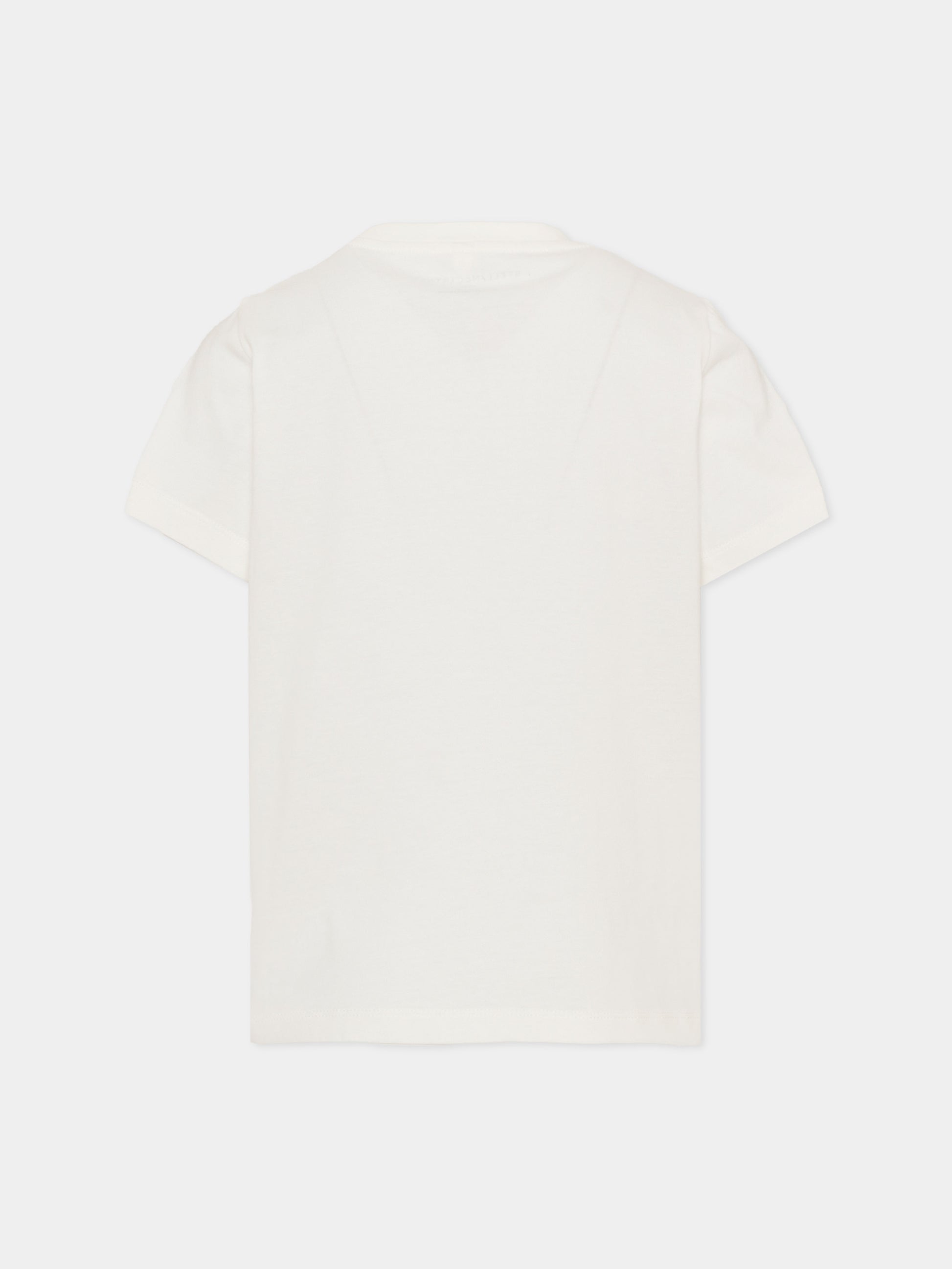 T-shirt avorio per bambino con stampa,Stella Mccartney Kids,TZ8P61 Z3772 101