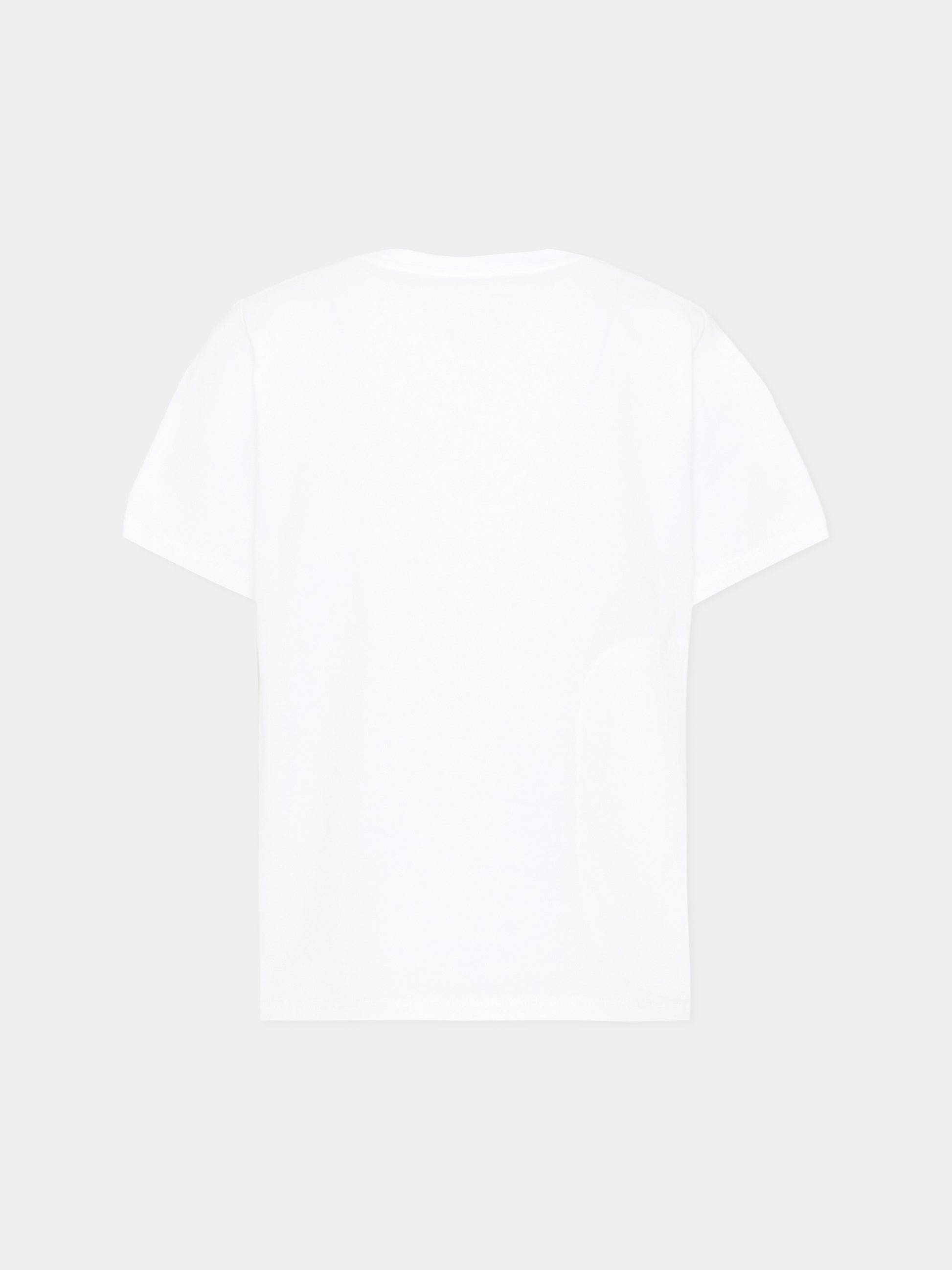 T-shirt bianca per bambino con stampa,Stella Mccartney Kids,TZ8Q81 Z3772 100