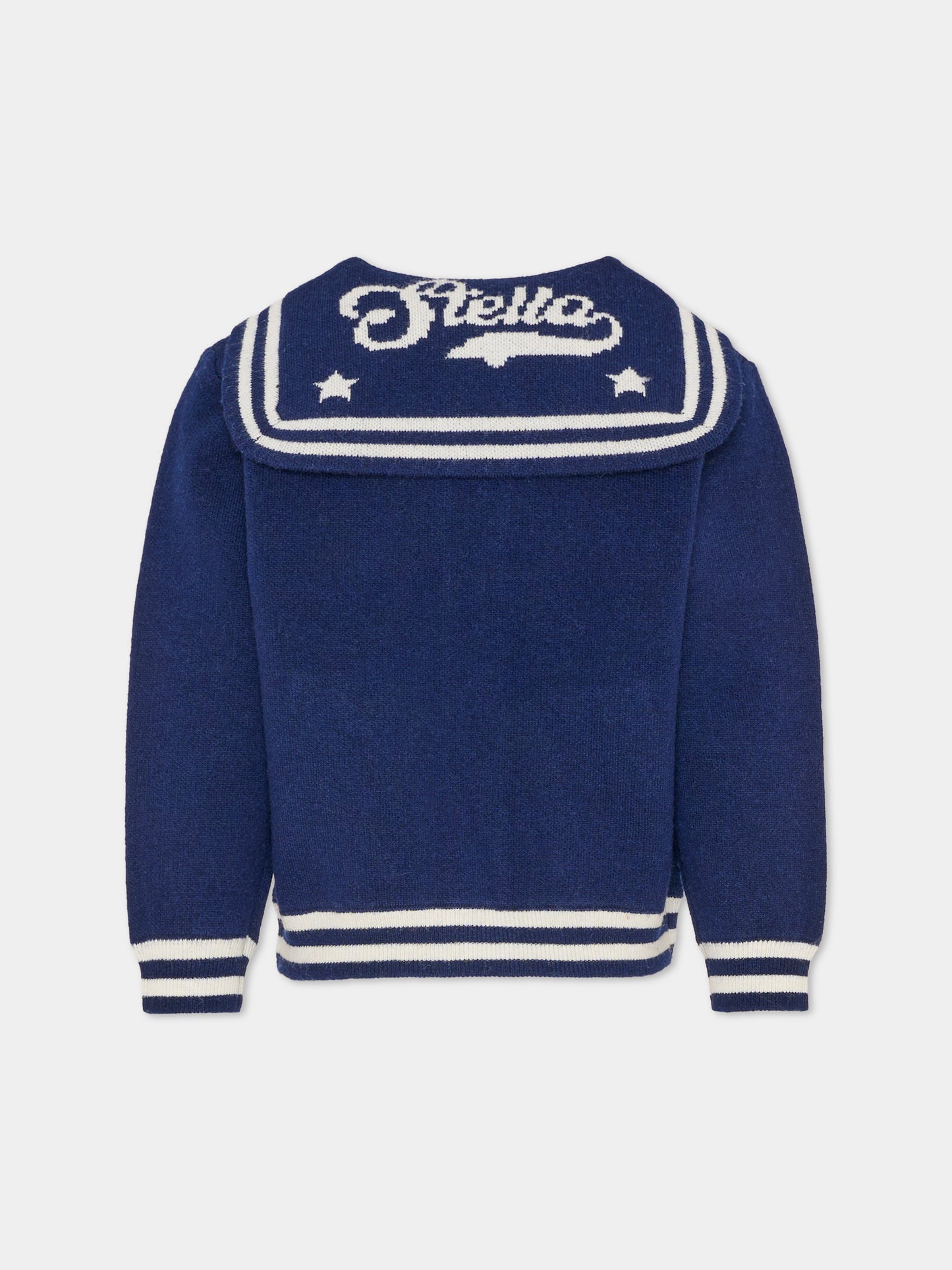 Cardigan blu per bambina,Stella Mccartney Kids,TZ9A20 Z3921 61L