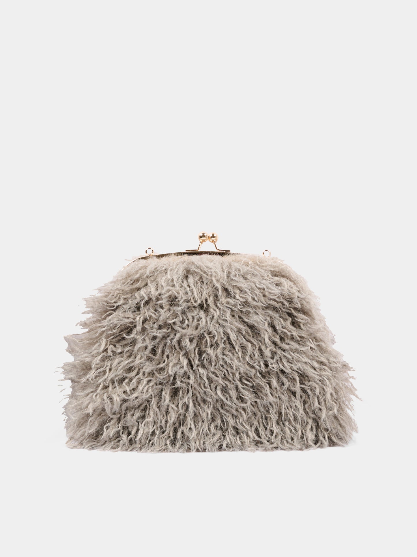 Borsa grigia per bambina con clasp,Douuod Kids,DZ0A08 Z4004 829