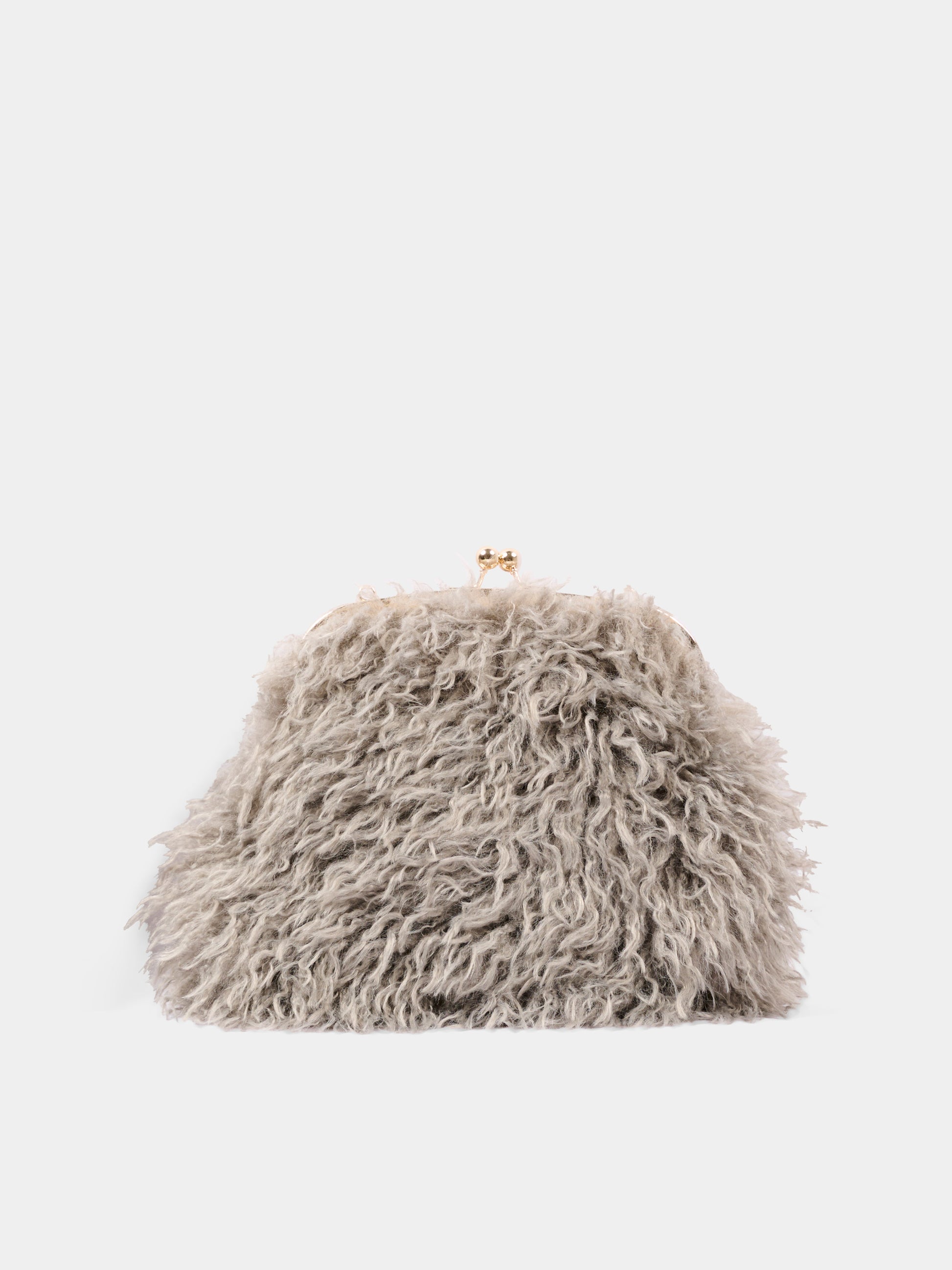 Borsa grigia per bambina con clasp,Douuod Kids,DZ0A08 Z4004 829