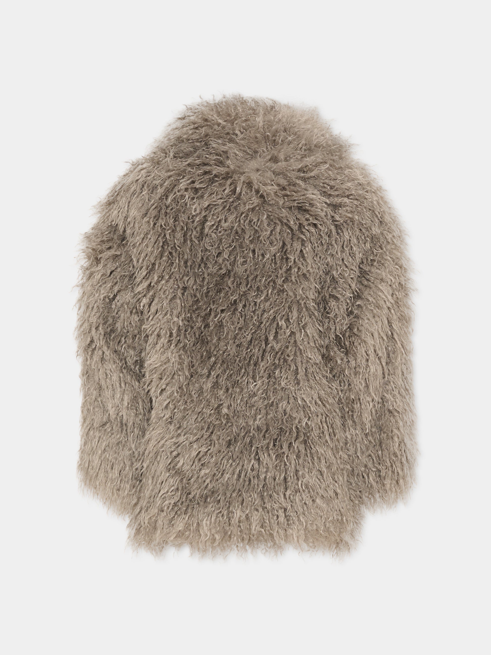 Ecopelliccia beige per bambina,Douuod Kids,DZ2A10 Z4004 829