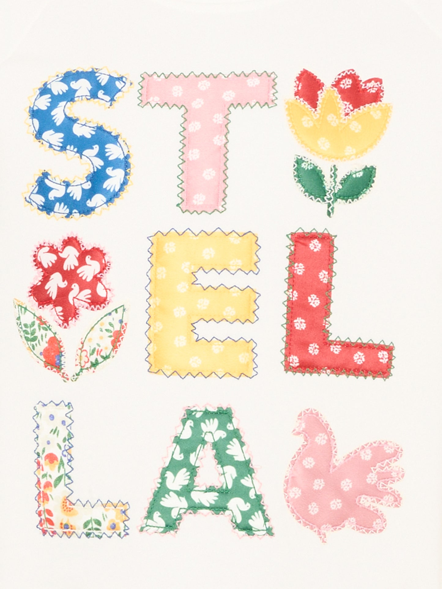 Felpa avorio per bambina con logo,Stella Mccartney Kids,TZ4A40 Z3059 101