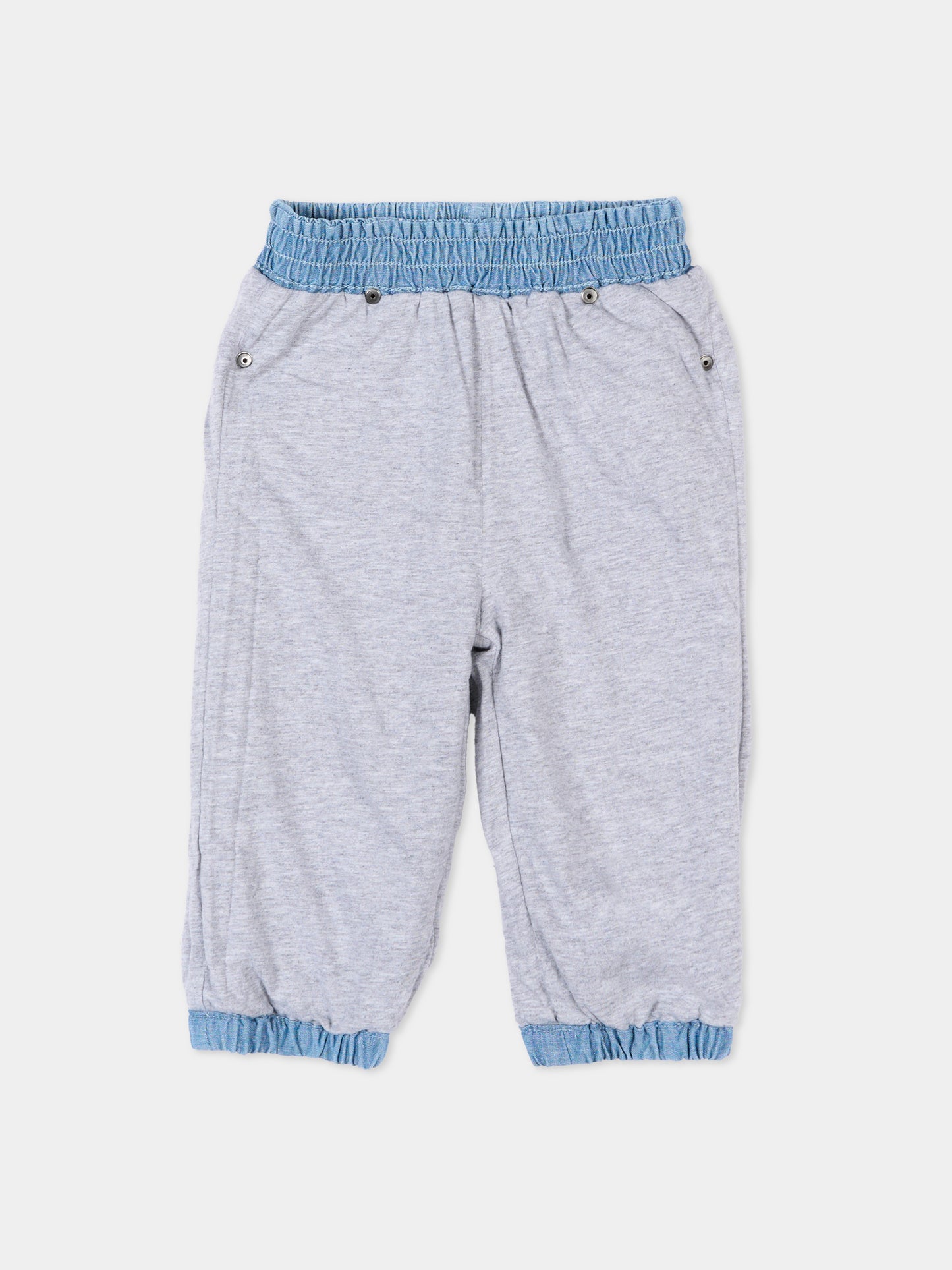 Jeans denim per neonata con tulipani,Stella Mccartney Kids,TZ6020 Z3892 606EM
