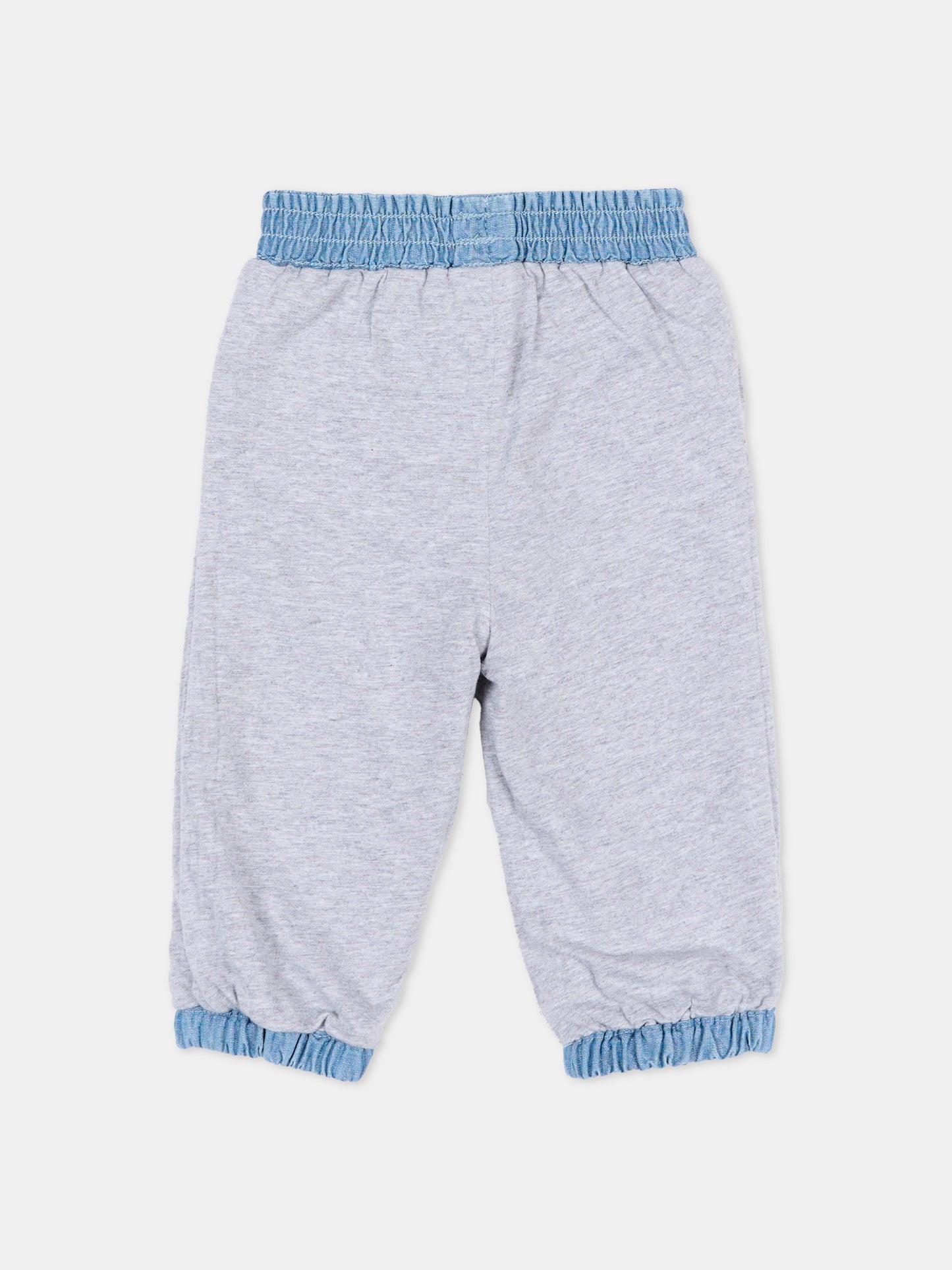 Jeans denim per neonata con tulipani,Stella Mccartney Kids,TZ6020 Z3892 606EM