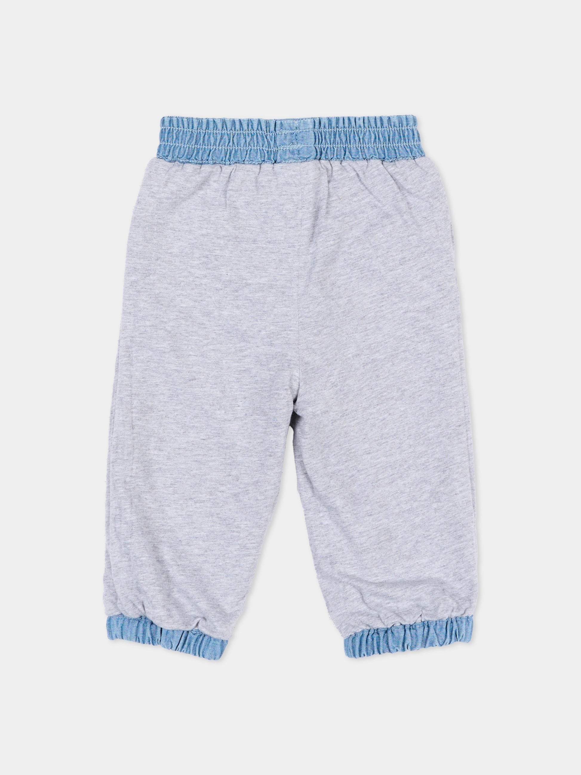 Jeans denim per neonata con tulipani,Stella Mccartney Kids,TZ6020 Z3892 606EM
