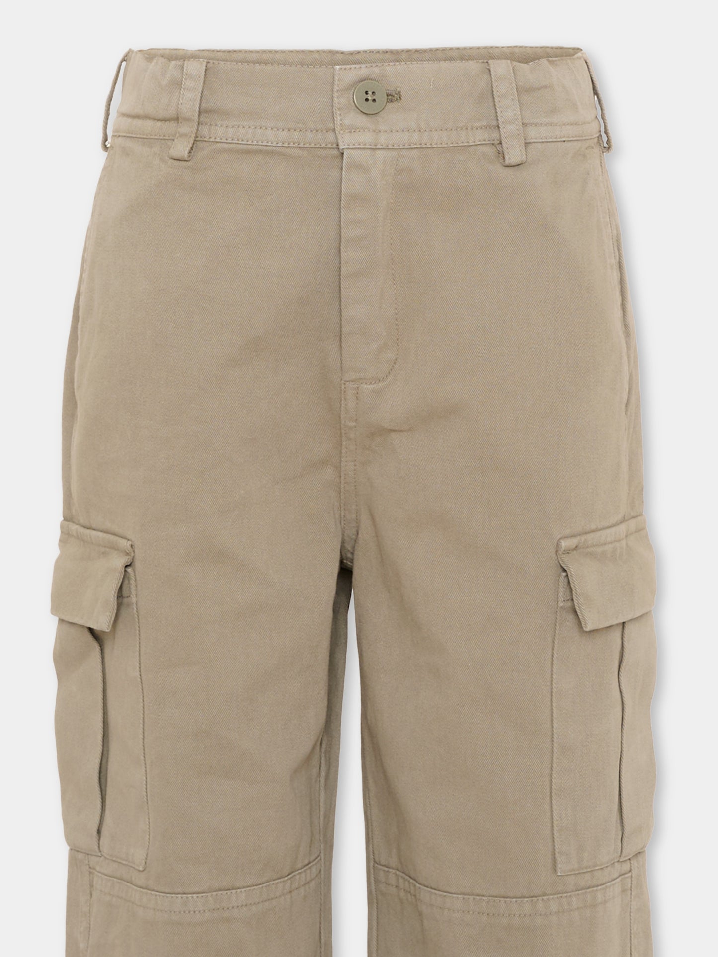 Pantalone cargo verde per bambino con logo,Stella Mccartney Kids,TZ6H20 Z0628 774