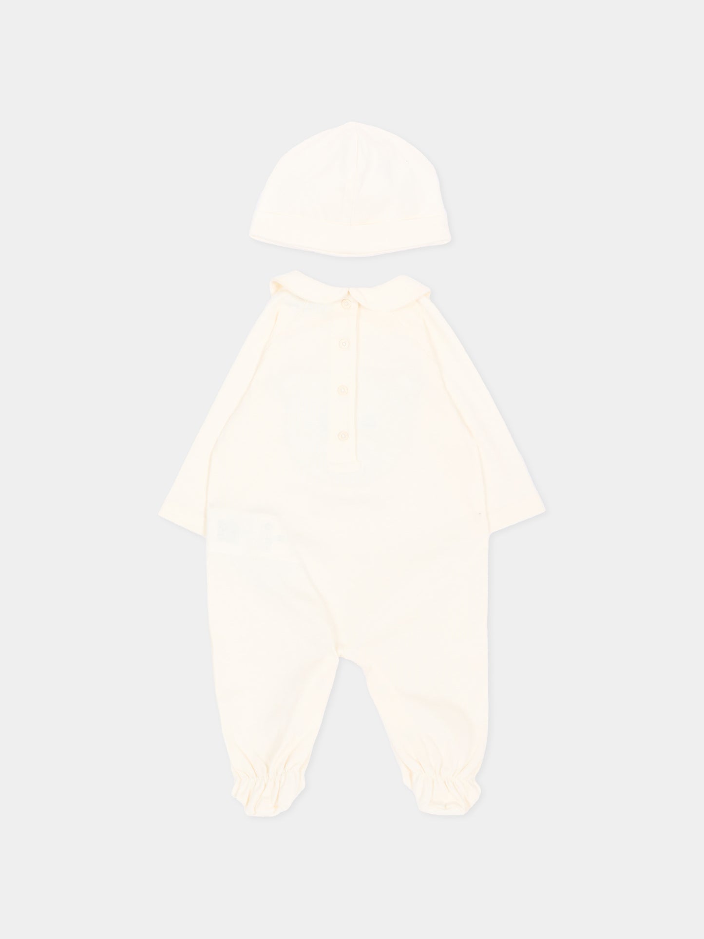 Set tutina avorio per neonati con orsetto,Etro,GZB530 Z3672 102