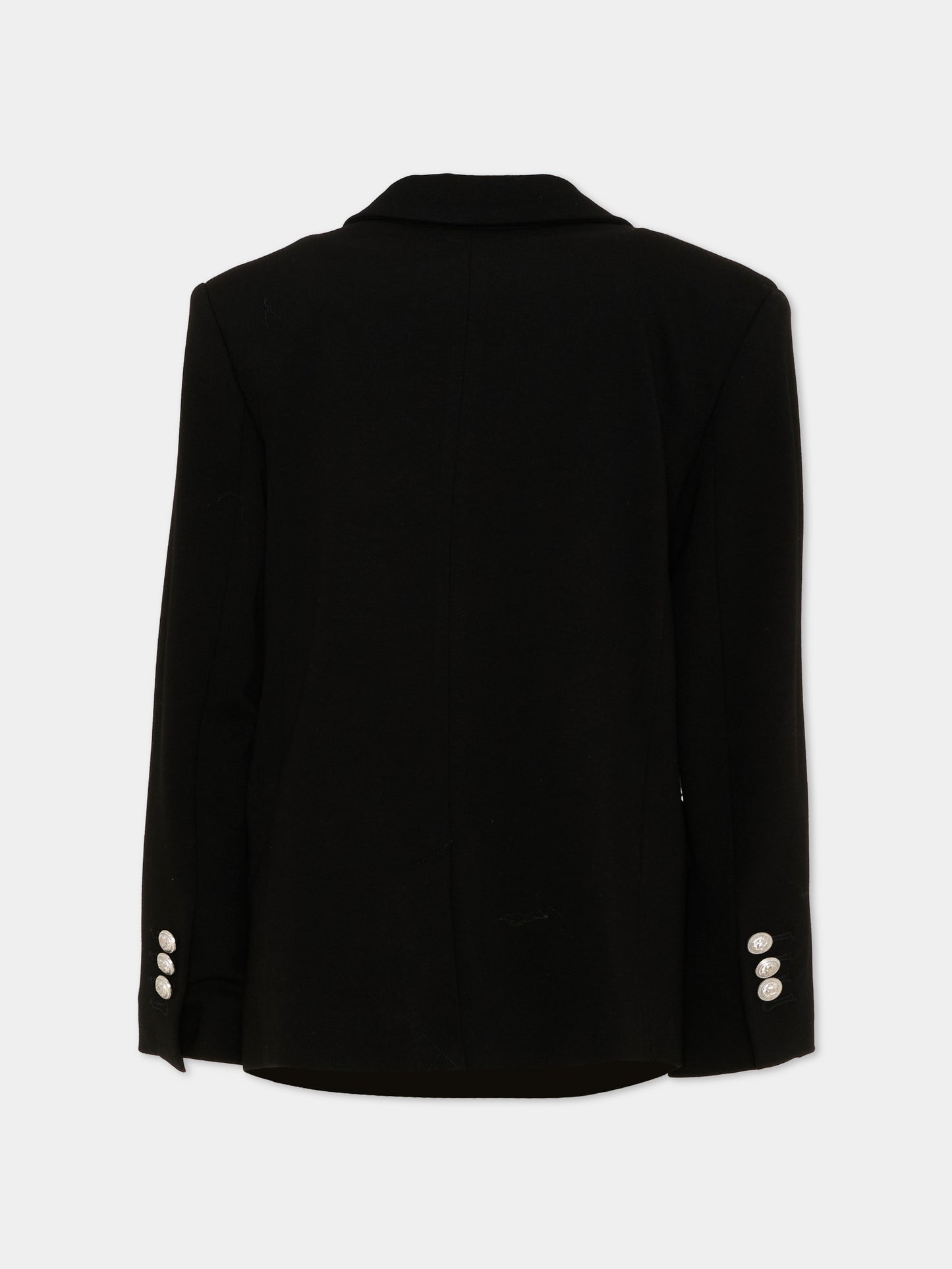 Giacca nera per bambino con bottoni,Balmain Kids,BZ2H04 J0371 930AG
