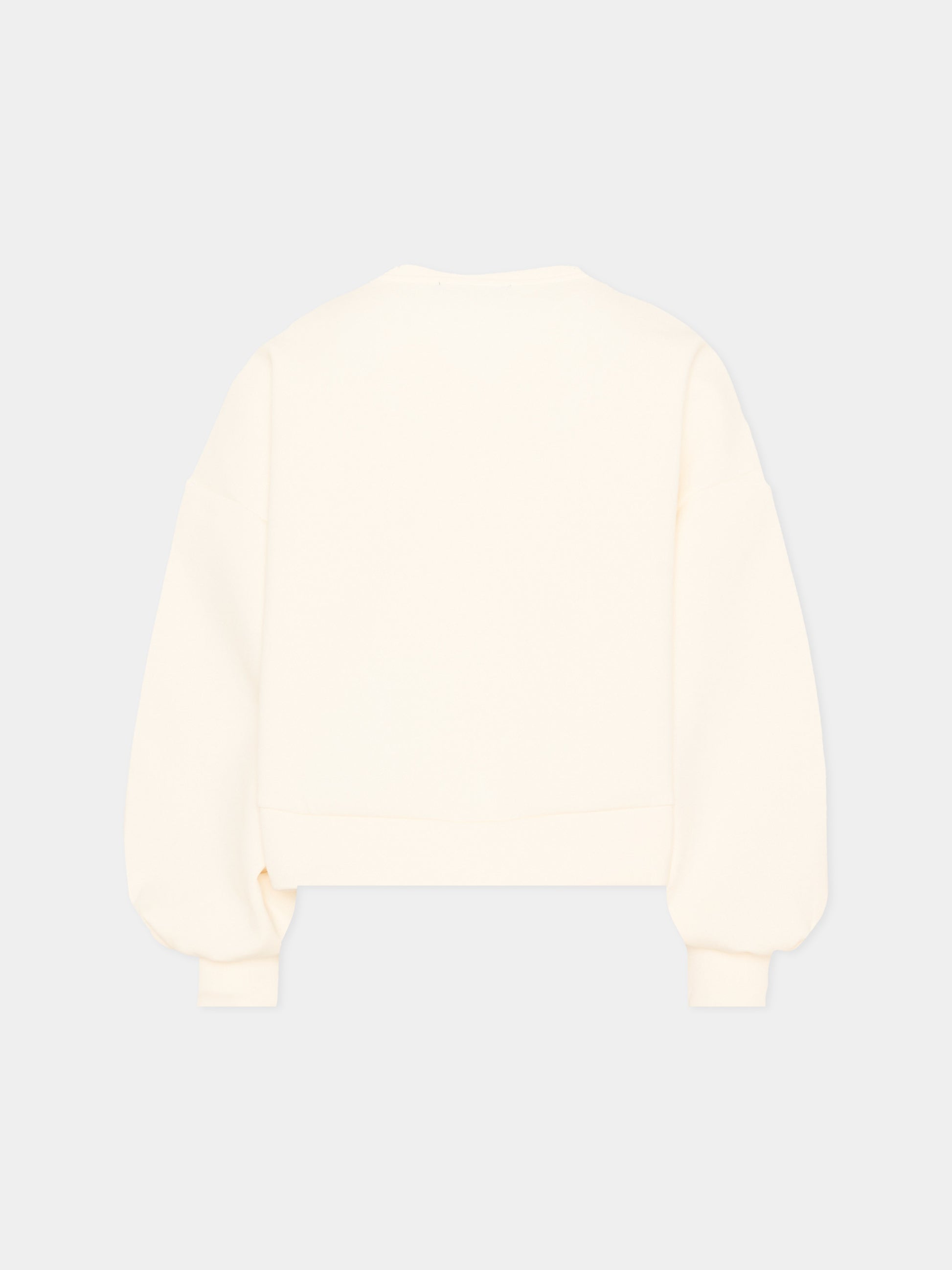 Felpa avorio per bambina con logo,Balmain Kids,BZ4A50 Z3728 102NE