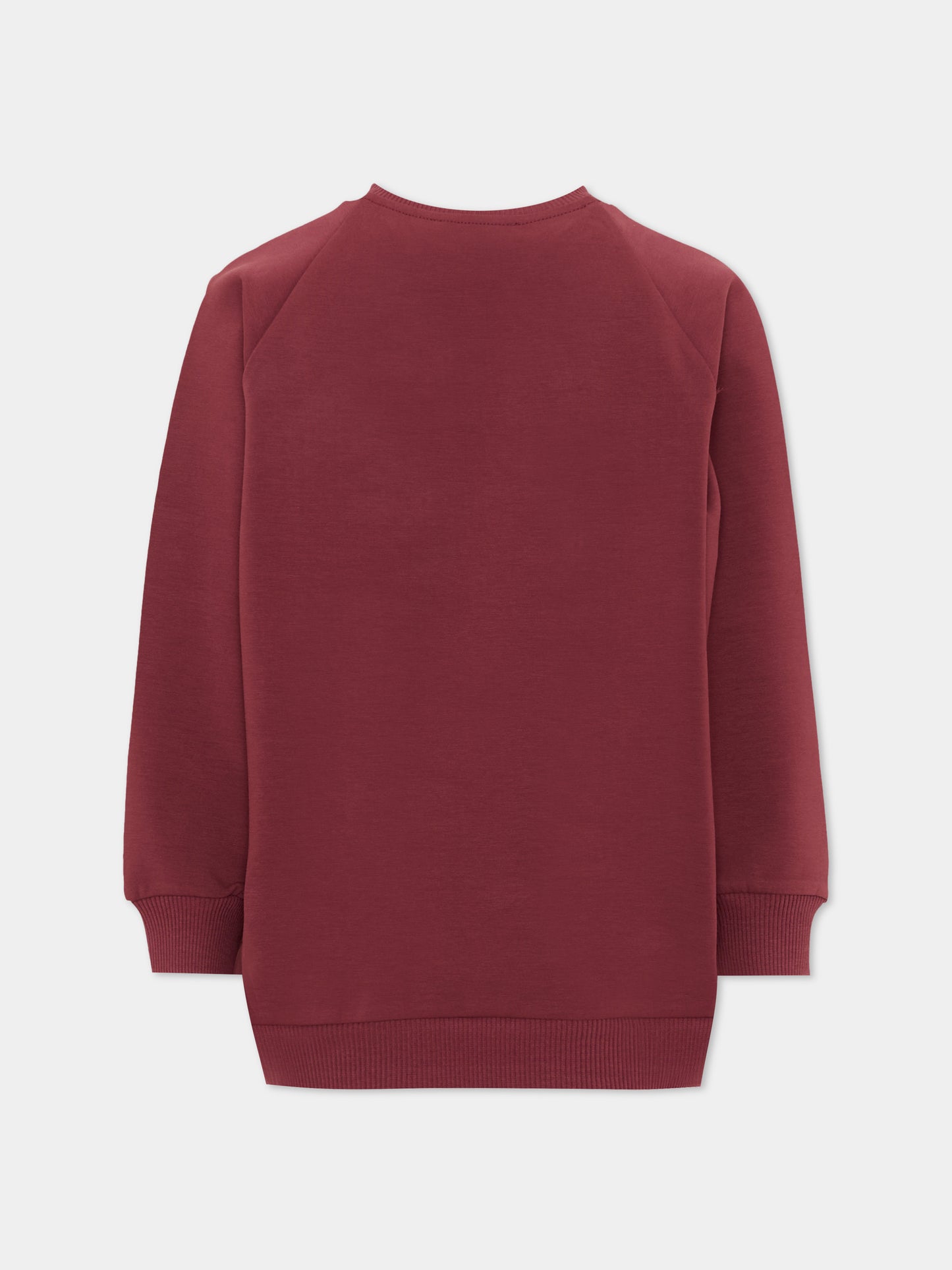 Felpa bordeaux per bambini con logo,Balmain Kids,BZ4I50 Z3728 530CE