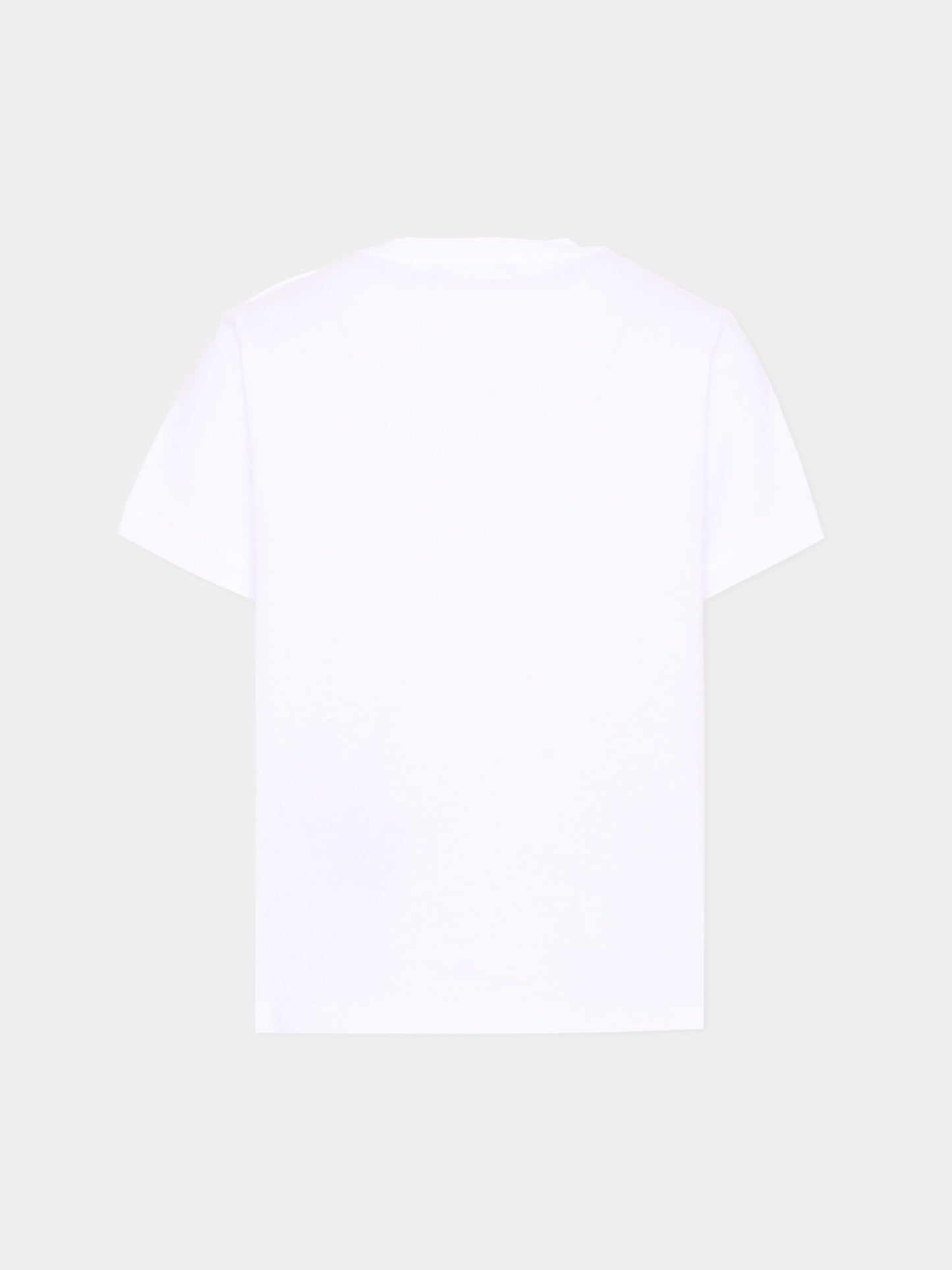 T-Shirt bianca per bambini con logo,Balmain Kids,BZ8H51 Z3672 100NE