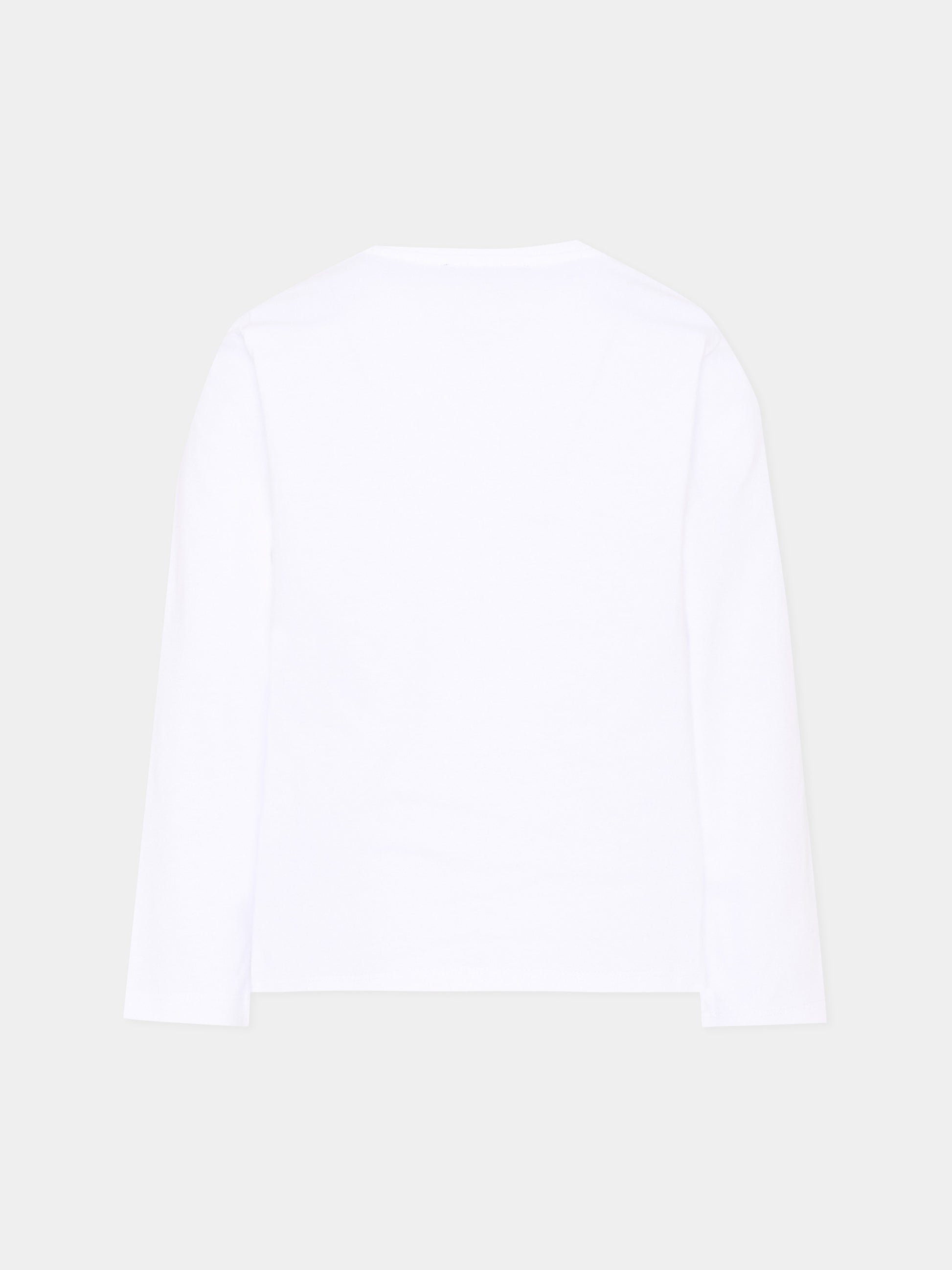 T-Shirt bianca per bambini con logo,Balmain Kids,BZ8I20 Z3672 100NE
