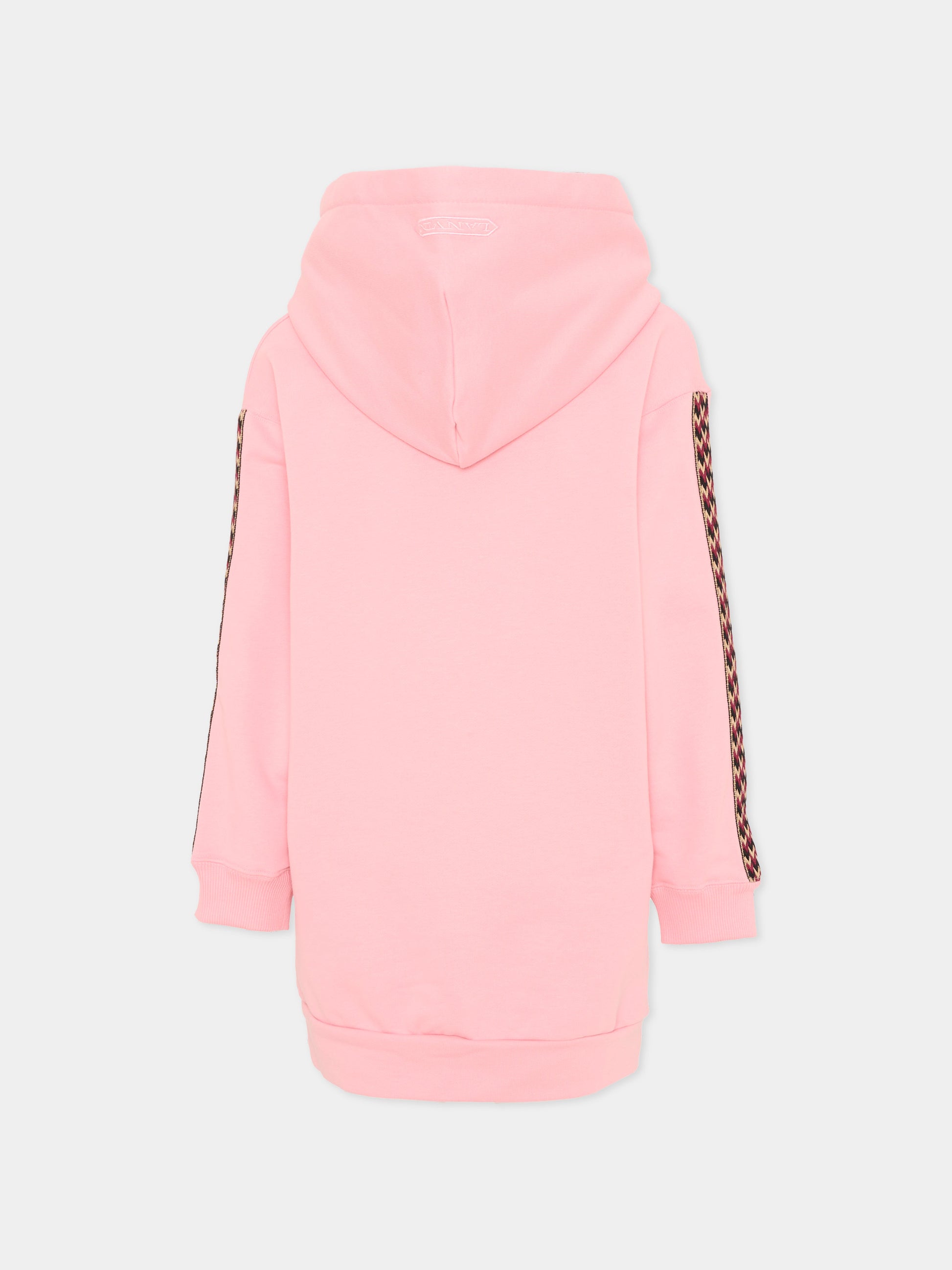 Vestito rosa per bambina con logo,Lanvin Petite,N30407 48N