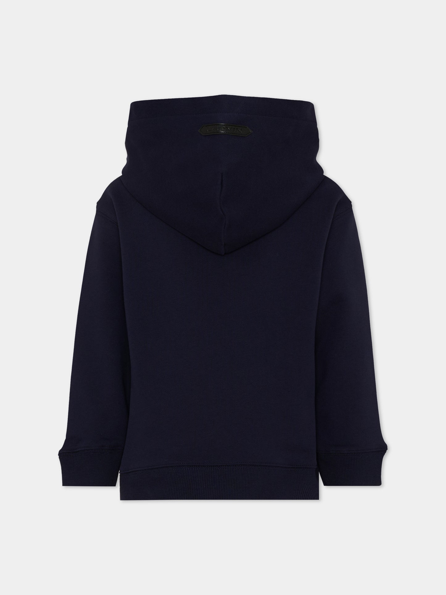 Felpa blu per bambino con logo,Lanvin Petite,N30435 855