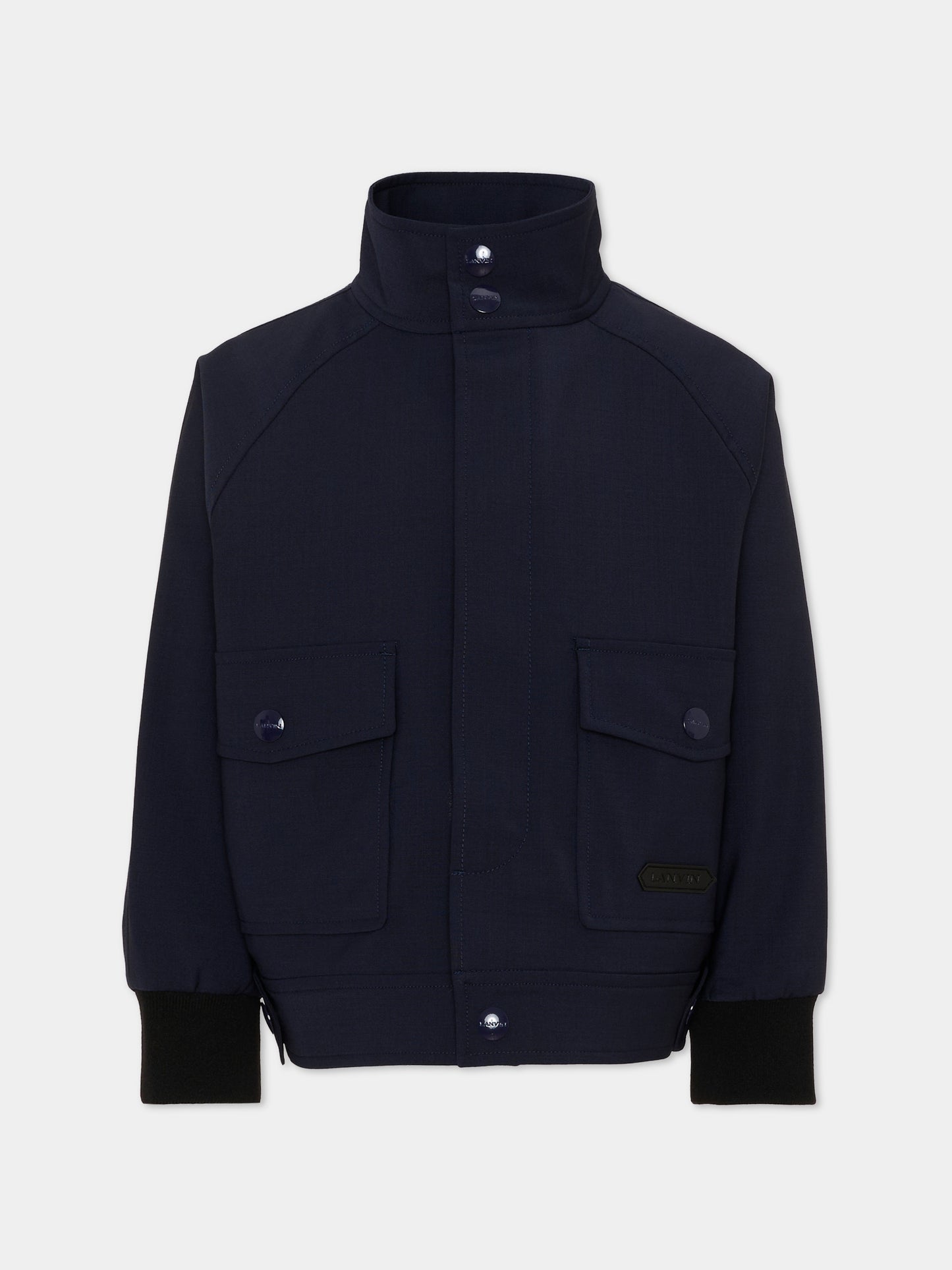 Giacca blu per bambino con logo,Lanvin Petite,N30445 868