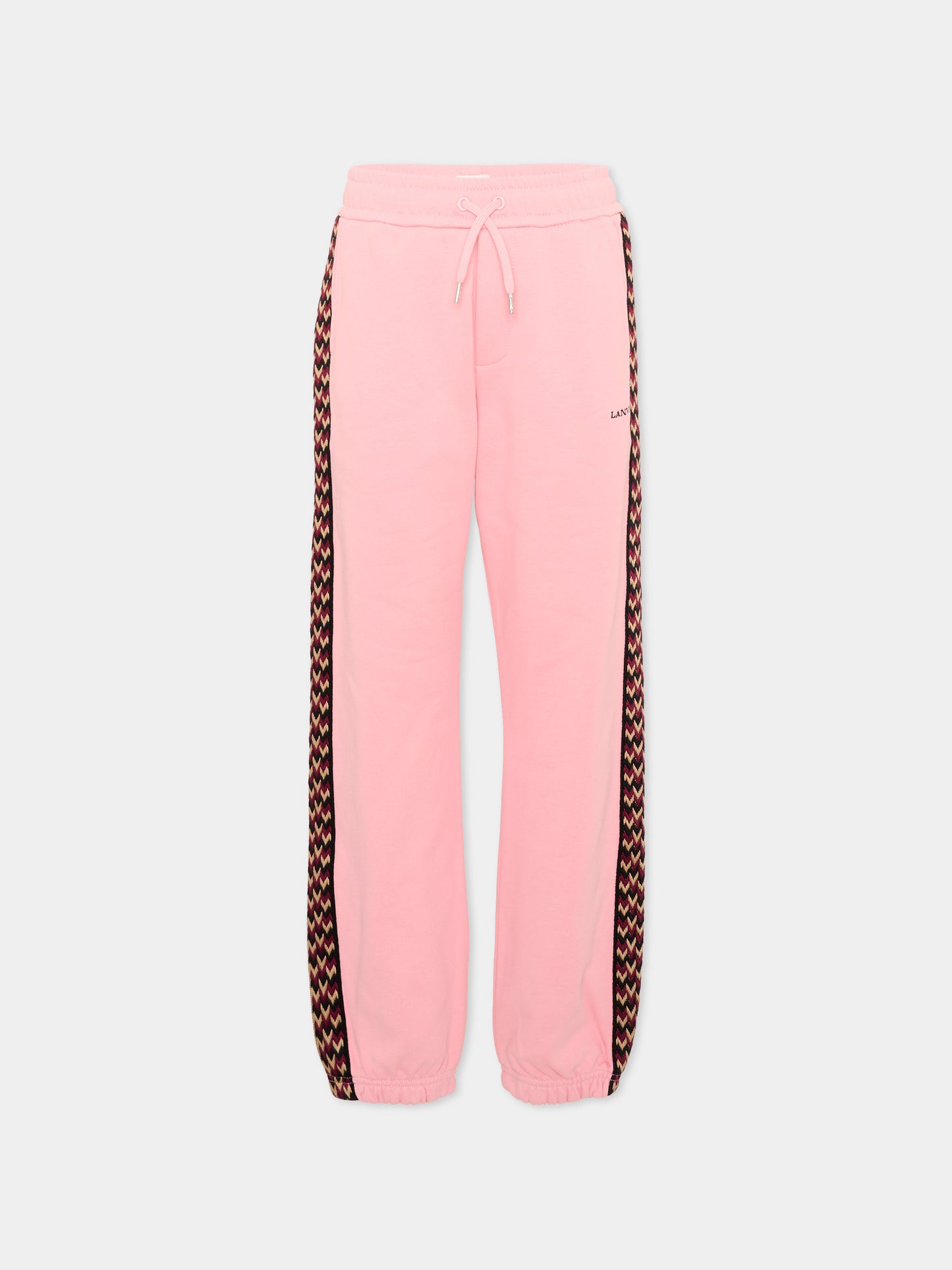 Pantaloni sportivi rosa per bambina con logo,Lanvin Petite,N30425 48N