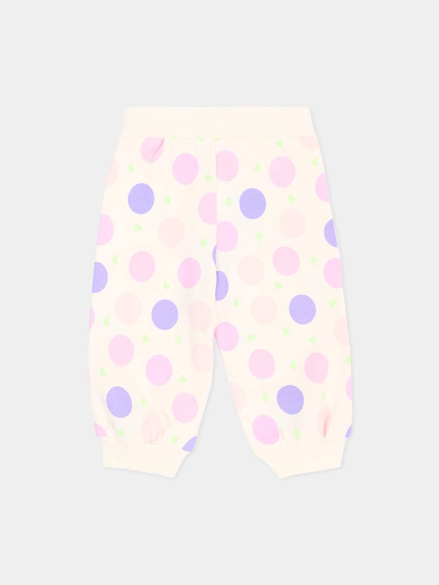 Pantalone avorio per neonata a pois,Billieblush,U22248 121