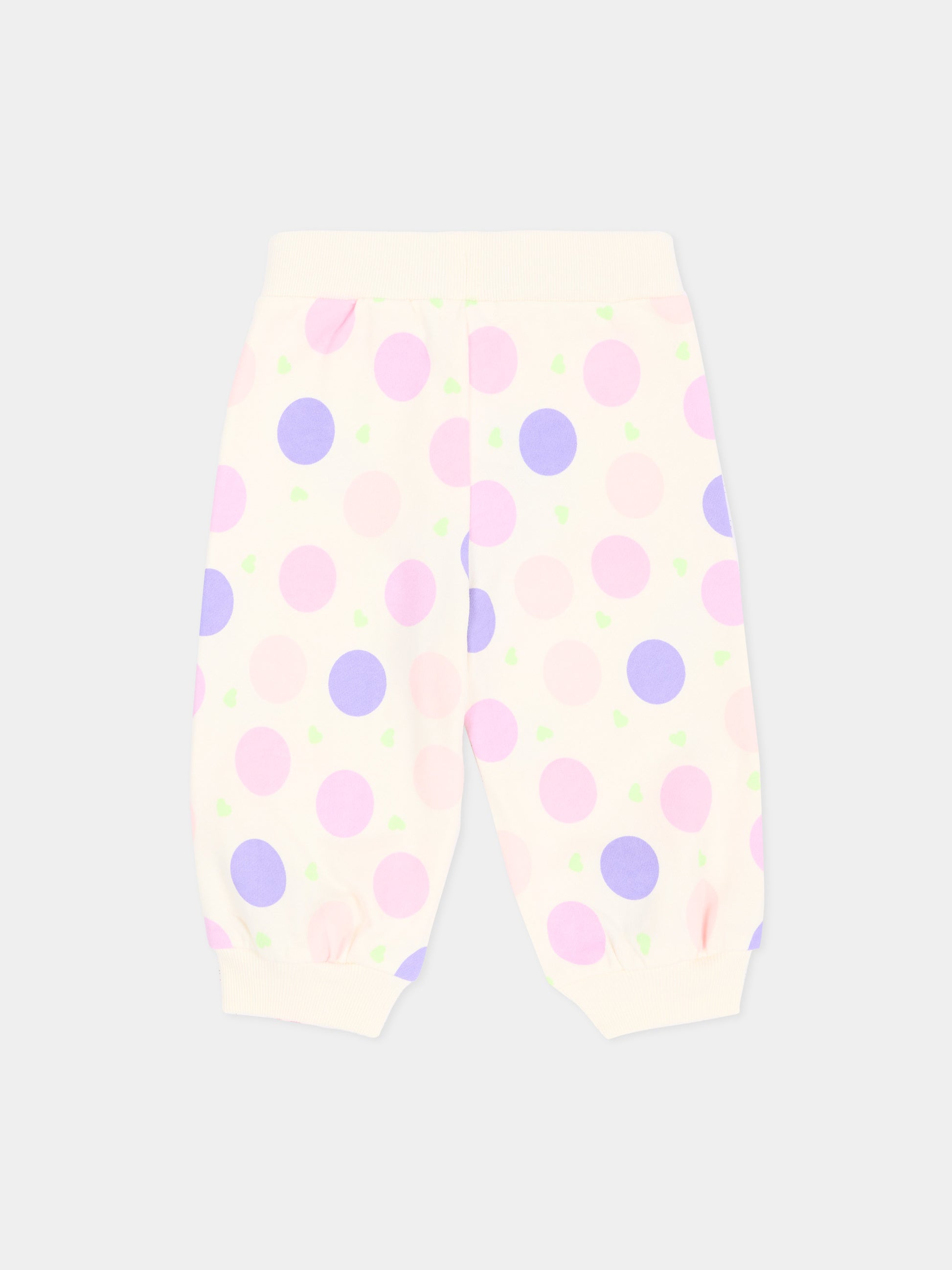Pantalone avorio per neonata a pois,Billieblush,U22248 121