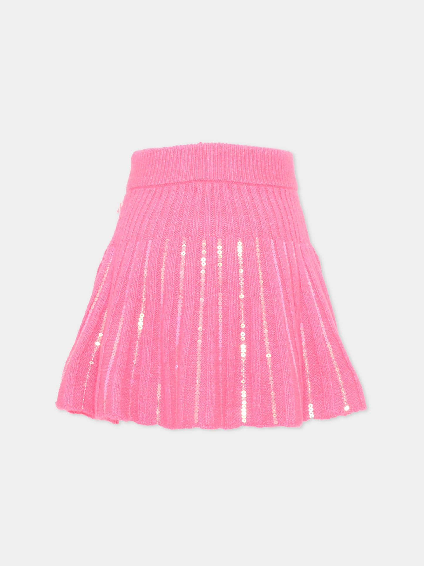 Gonna fucsia per bambina con paillettes,Billieblush,U22367 47A