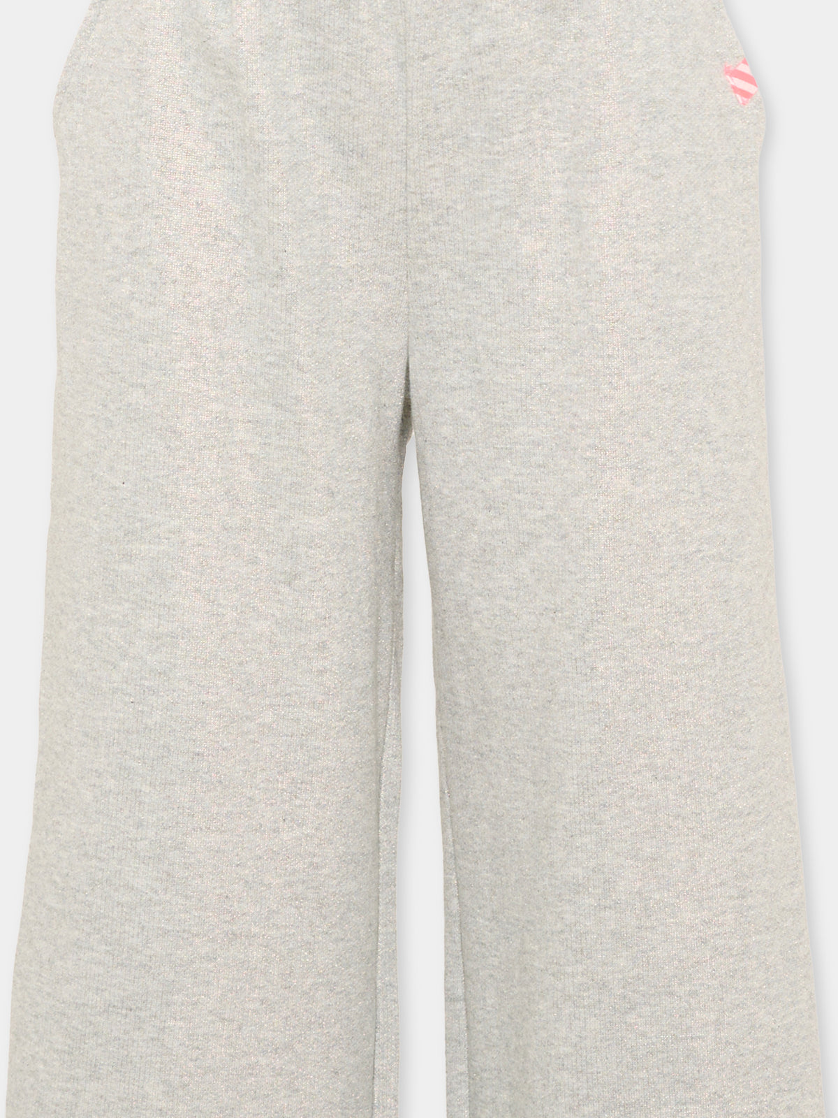 Pantalone grigio per bambina con patch,Billieblush,U22425 111