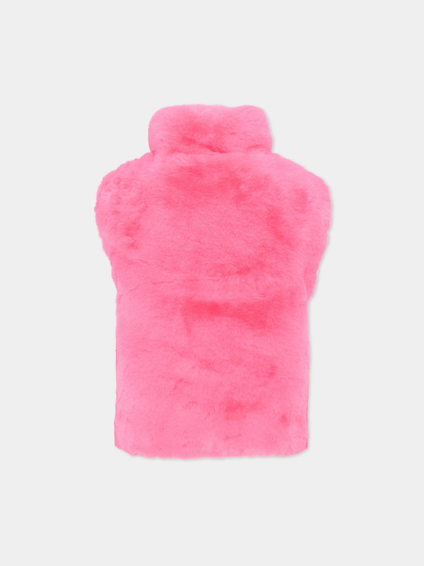 Gilet rosa per bambina con patch,Billieblush,U22434 47A