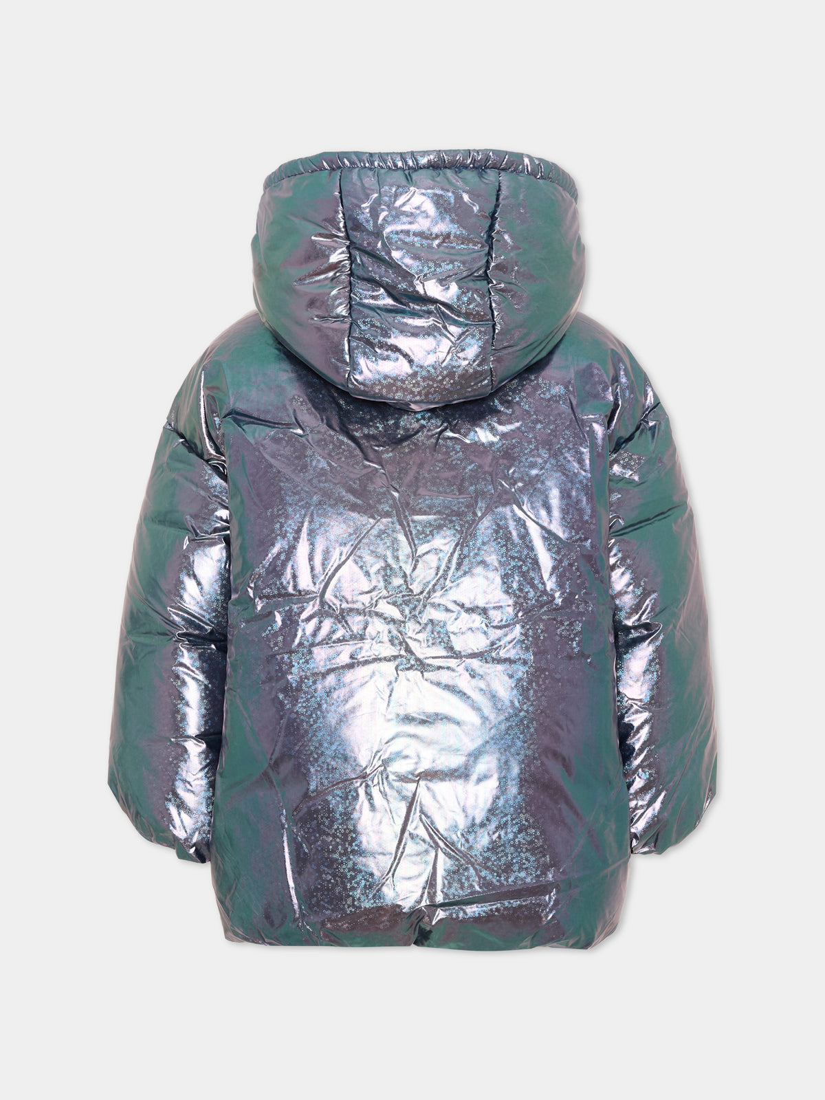 Piumini blu per bambina iridescente,Billieblush,U22443 85T
