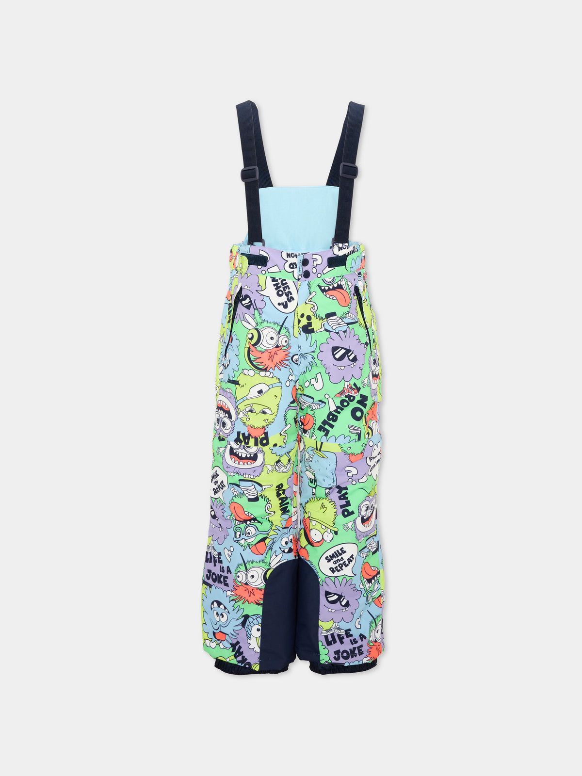 Pantalone da neve multicolor per bambino con mostri,Billieblush,U22454 Z41