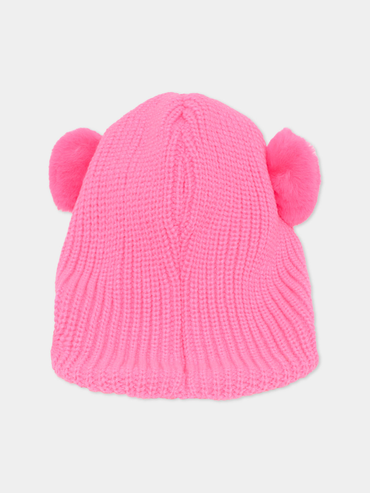 Balaclava fucsia per bambina con pompon,Billieblush,U22507 47A