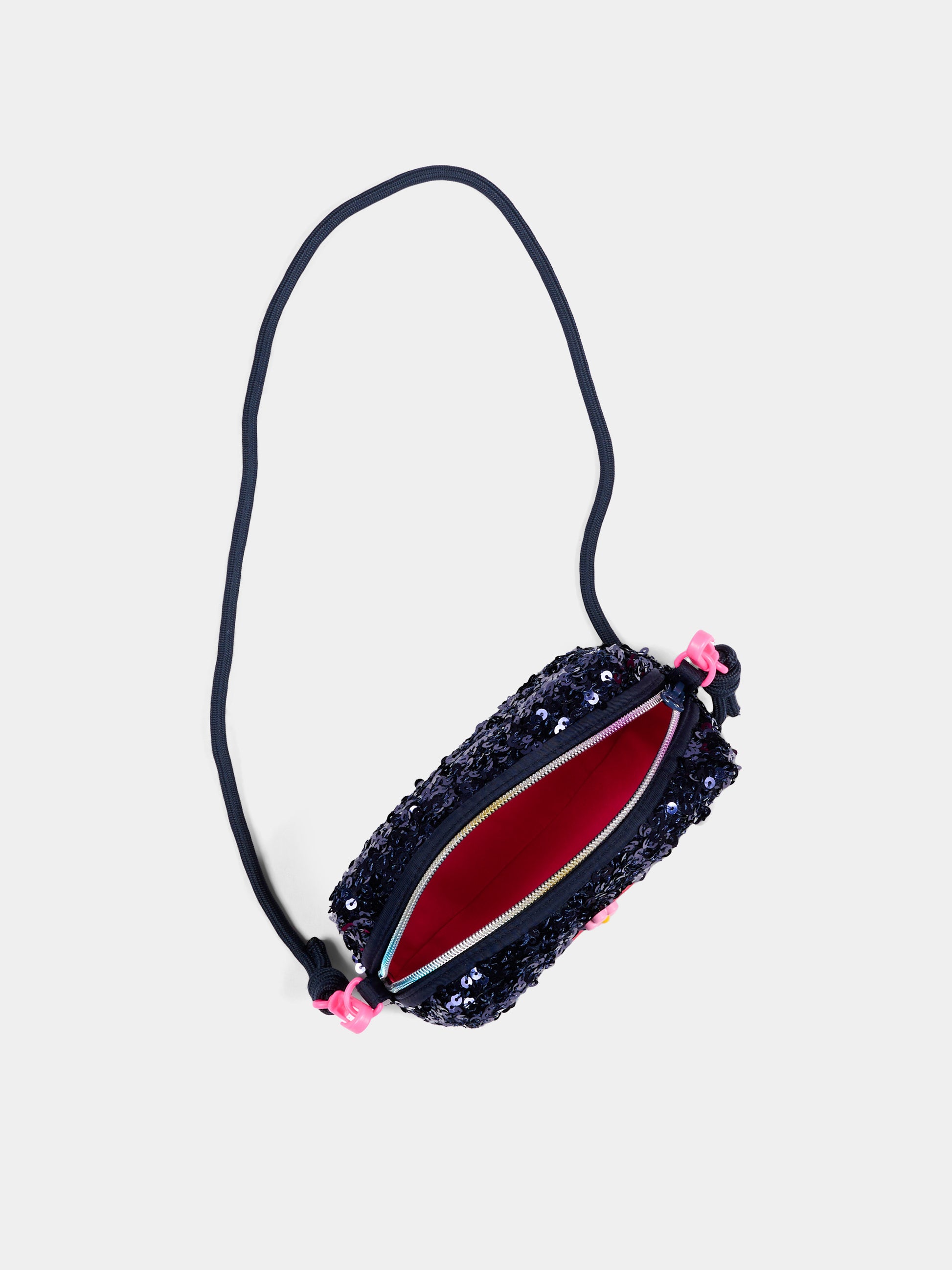 Pochette blu per bambina con paillettes,Billieblush,U22529 85T