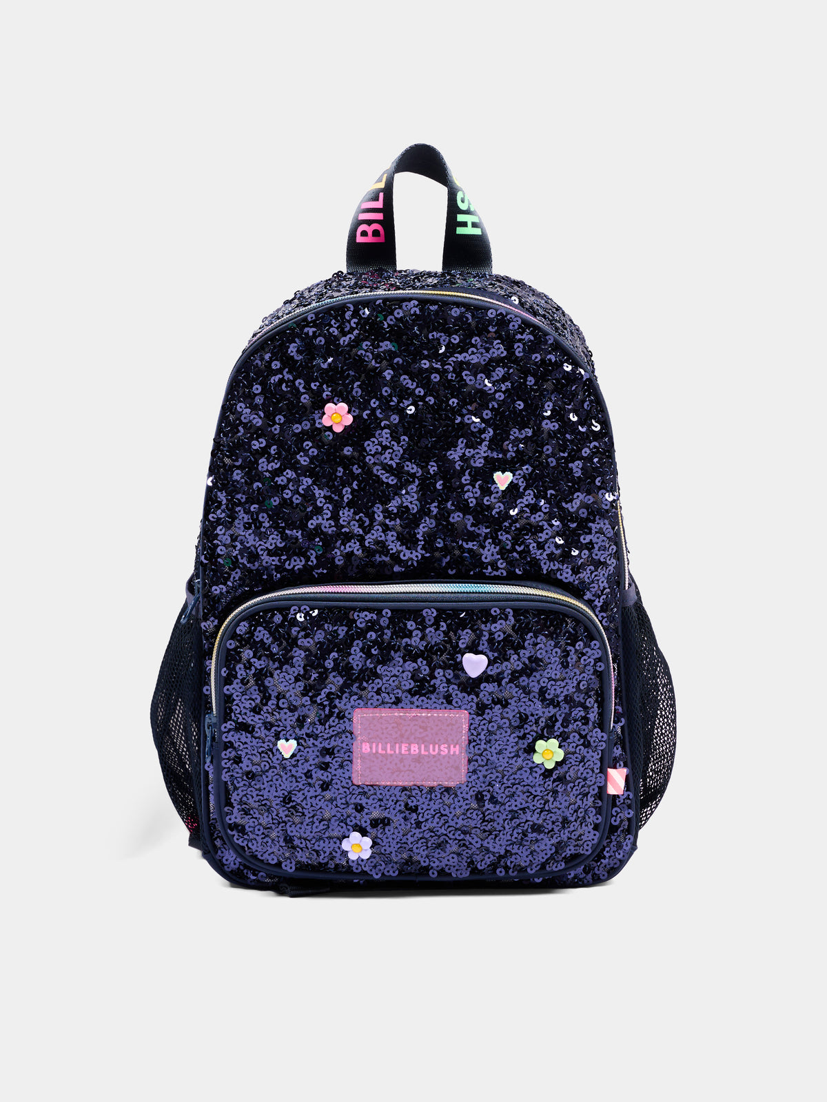 Zaino blu per bambina con paillettes,Billieblush,U22537 85T
