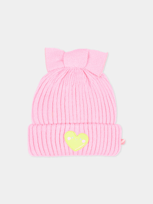 Berretto rosa per neonata con cuore,Billieblush,U22543 462