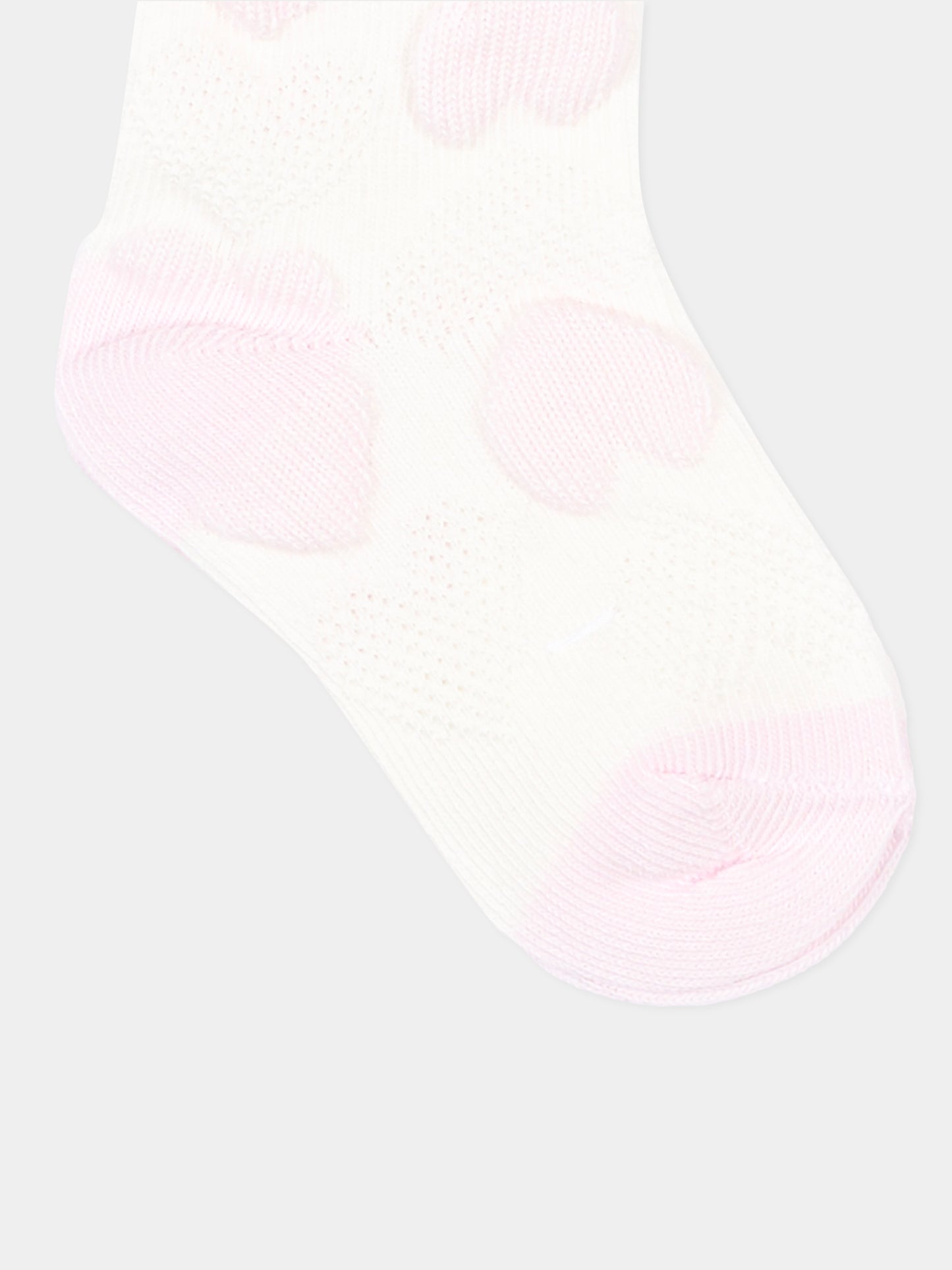 Calzino avorio per neonata con cuori,Billieblush,U22571 121