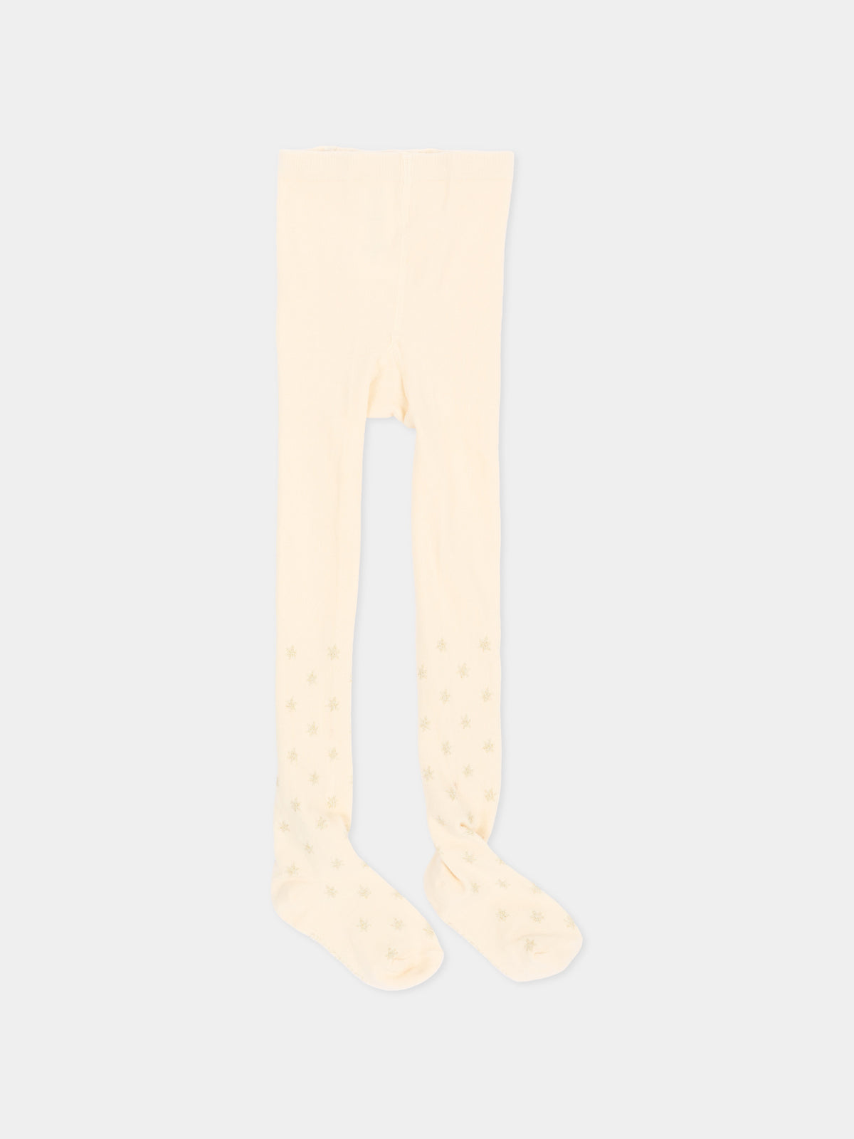 Collant avorio per bambina con stelle,Billieblush,U22589 121