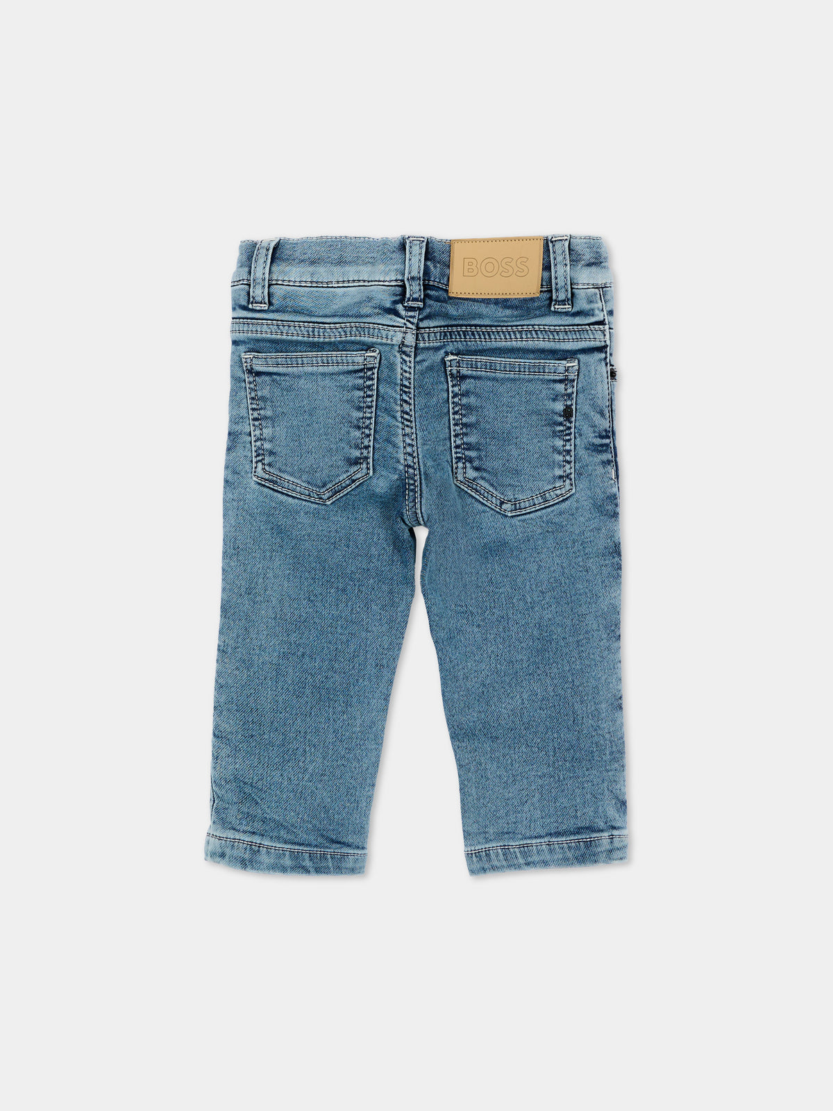 Jeans denim per neonato con logo,Boss,J53474 Z18