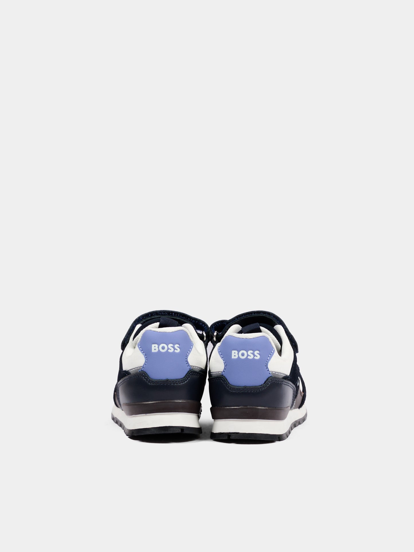 Sneakers blu per bambino con logo,Boss,J53544 849