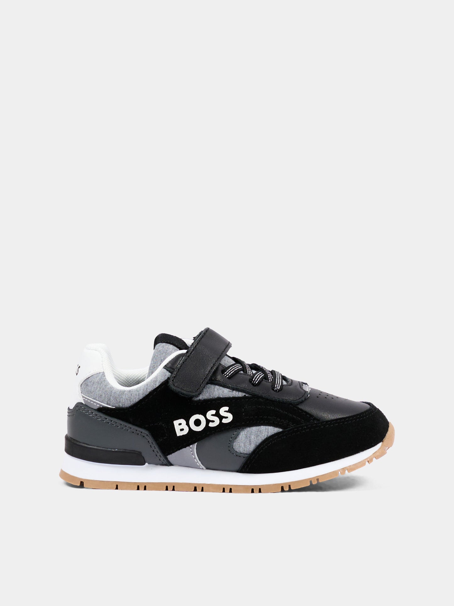 Sneakers nere per bambino con logo,Boss,J53544 09B