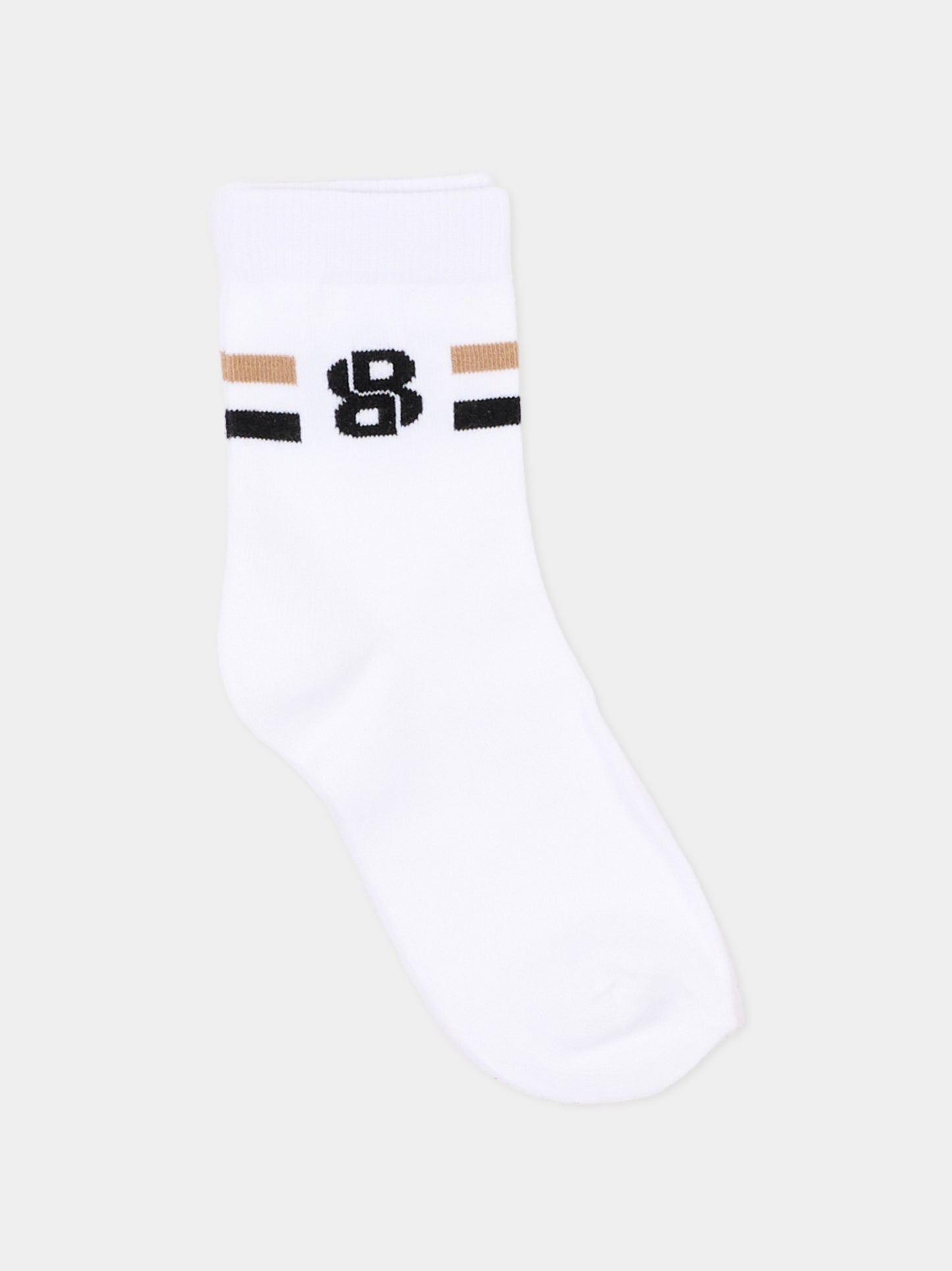 Calzini multicolor per neonato con logo,Boss,J53578 09B