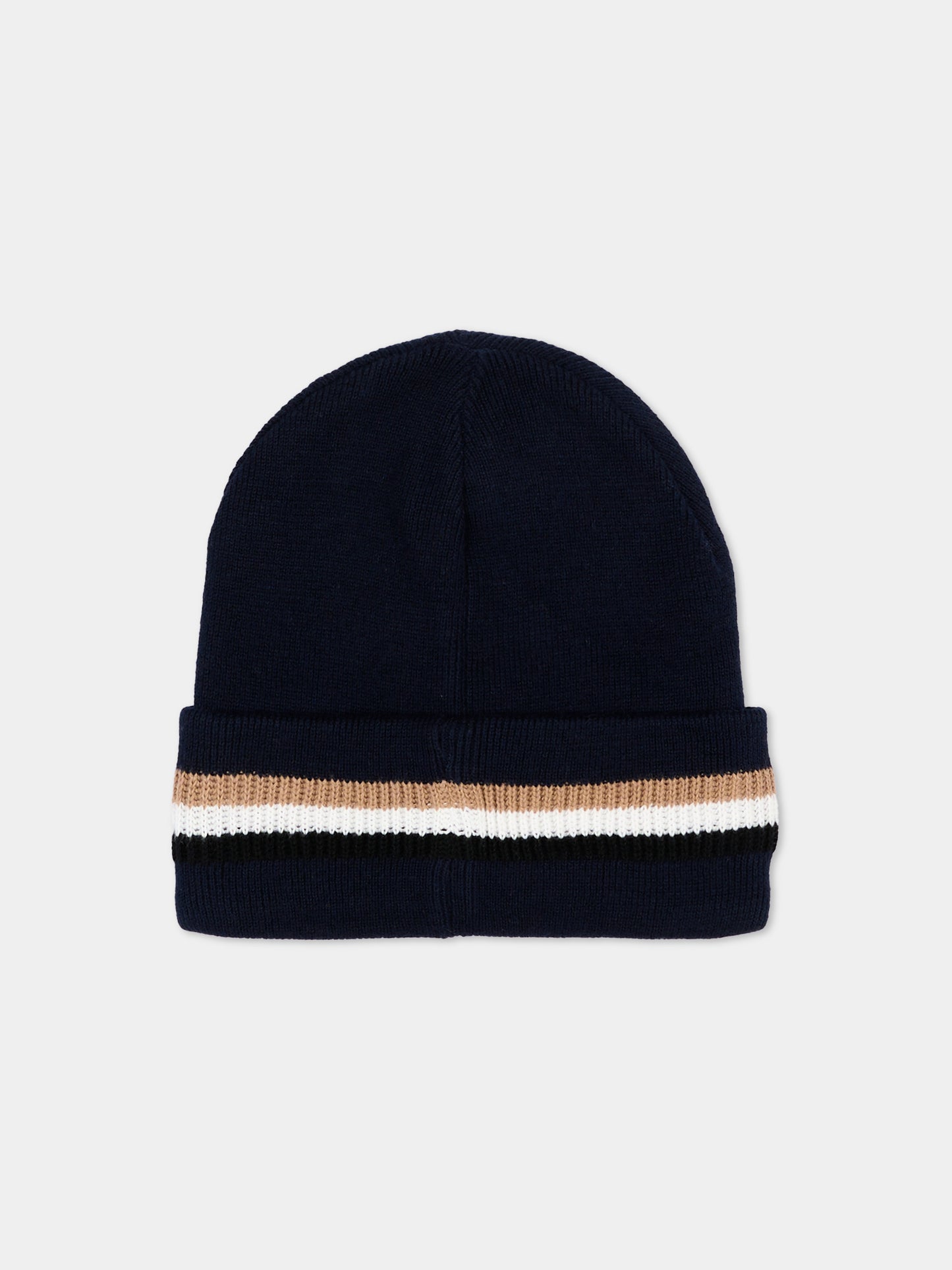 Berretto blu per bambino con logo,Boss,J53586 849