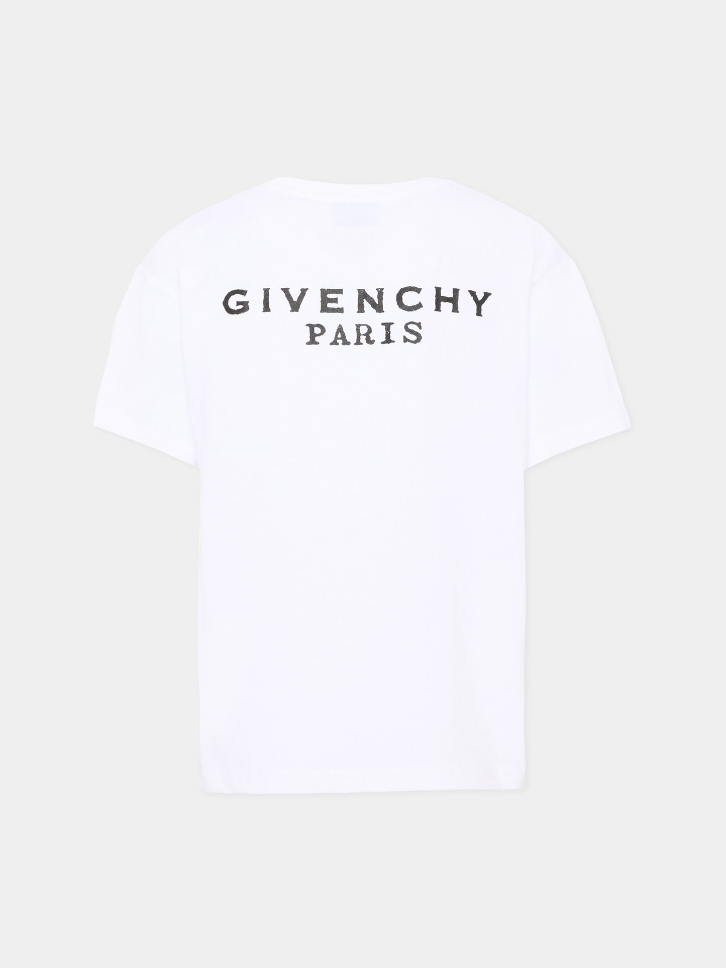 T-Shirt bianca per bambini con logo,Givenchy Kids,H31280 10P