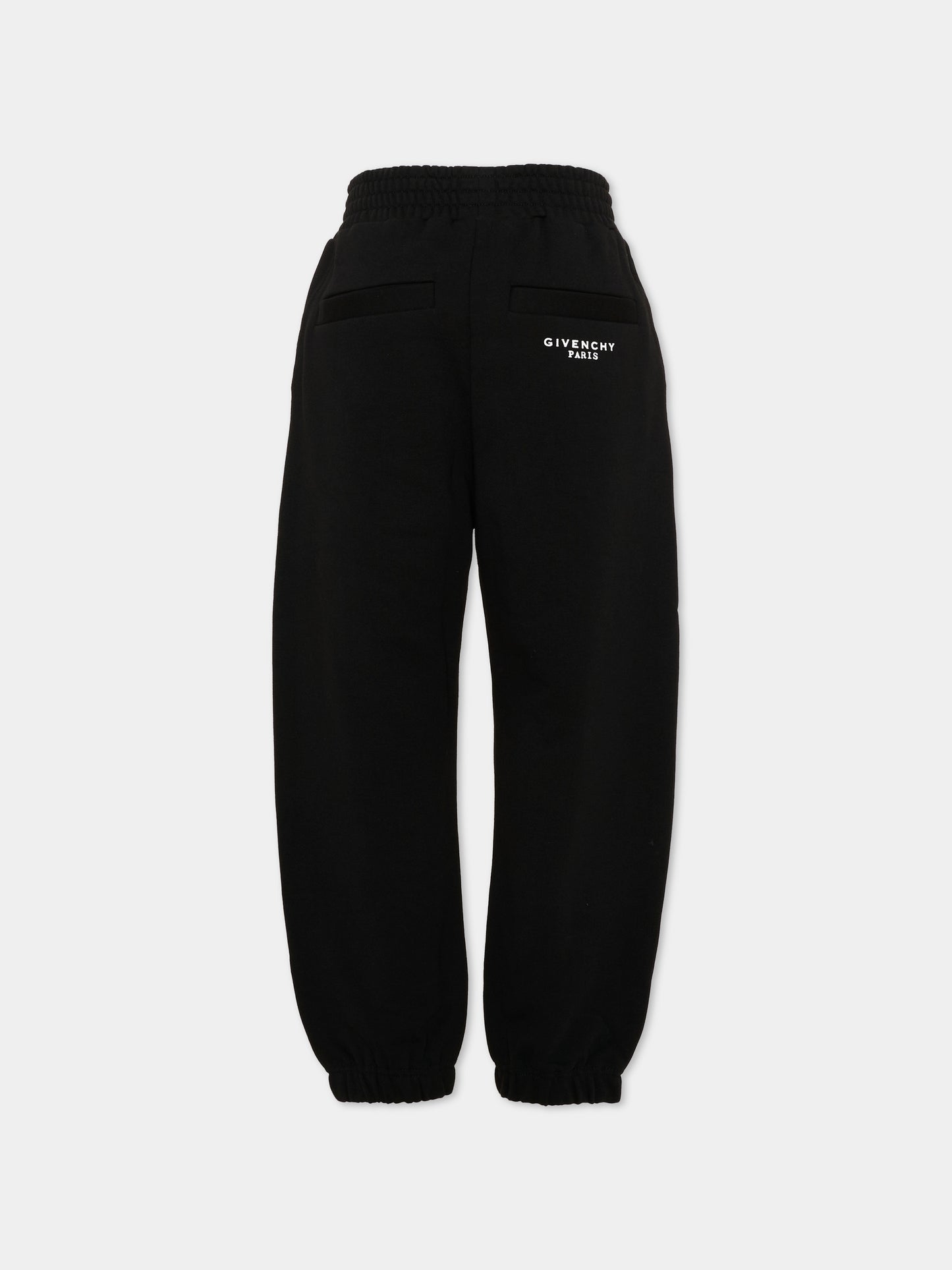 Pantaloni sportivi neri per bambini con logo,Givenchy Kids,H31284 09B
