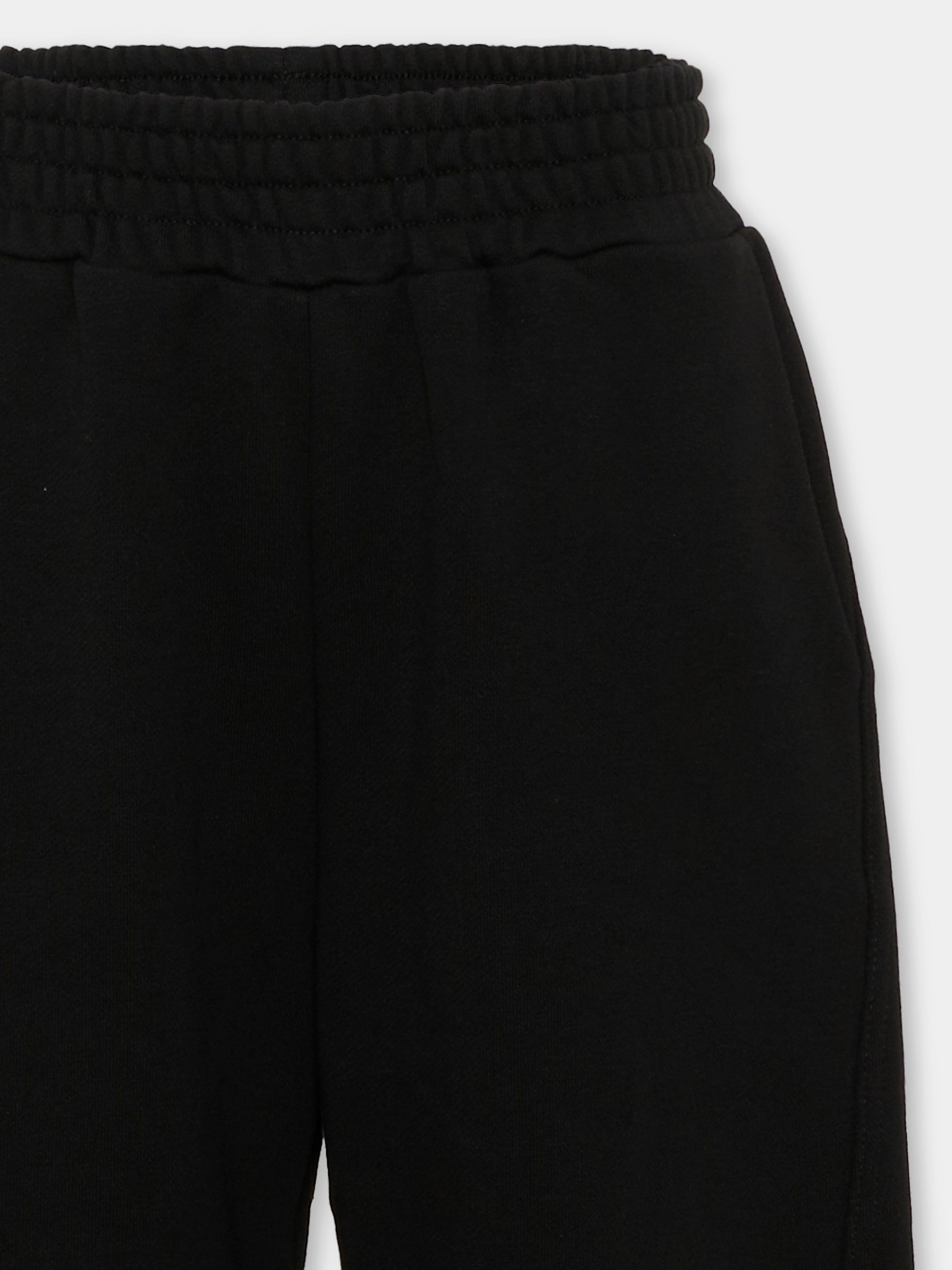 Pantaloni sportivi neri per bambini con logo,Givenchy Kids,H31284 09B